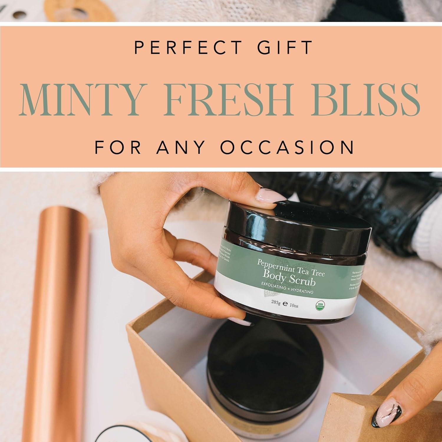 Exfoliante Corporal Orgánico Menta y Árbol de Té 283g