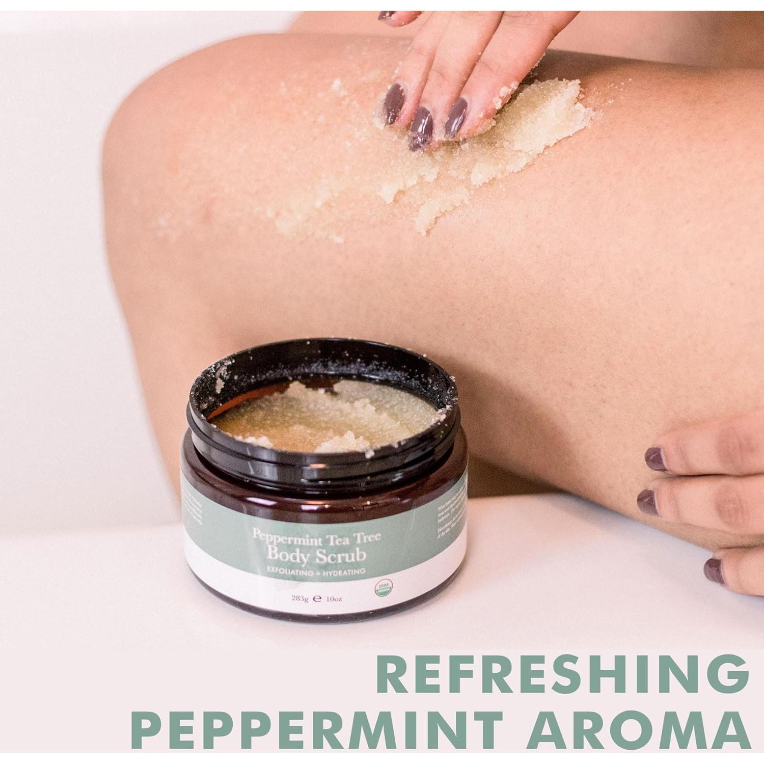 Exfoliante Corporal Orgánico Menta y Árbol de Té 283g