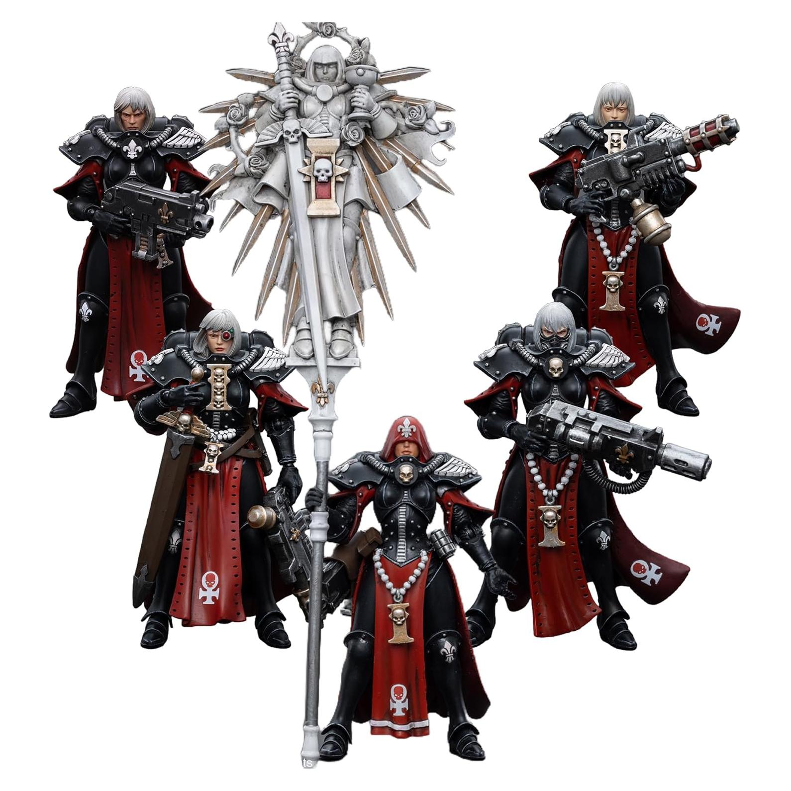 Figuras de Acción JOYTOY 1/18 Warhammer 40,000 Adepta Sororitas 5PCS