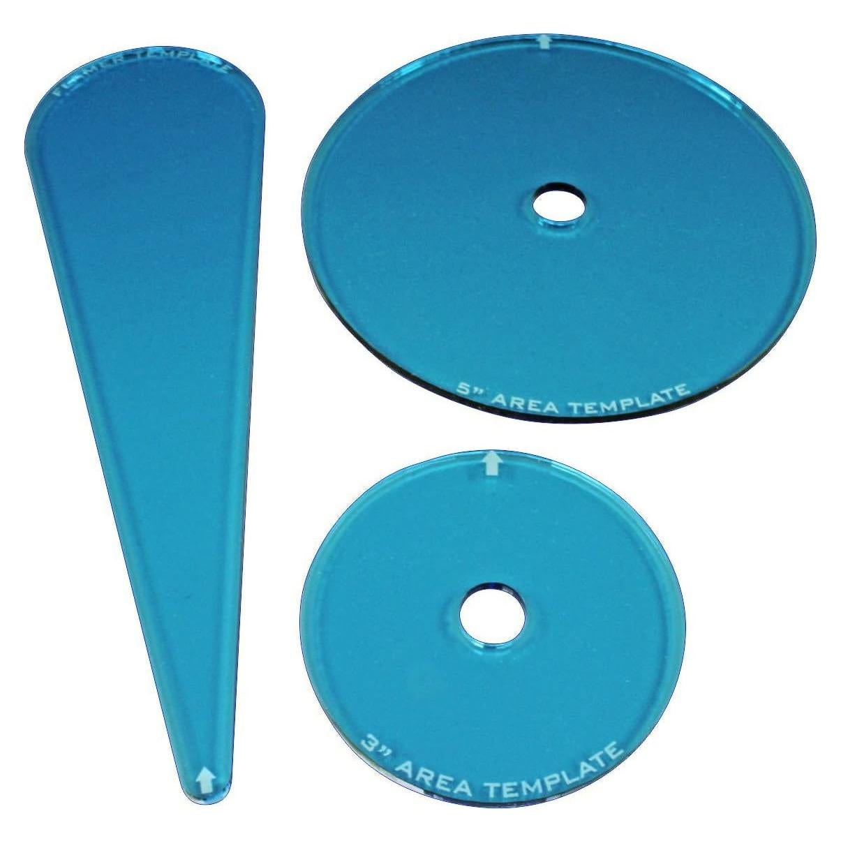 Juego de Plantillas LITKO Armageddon 3 Piezas Acrílico Azul