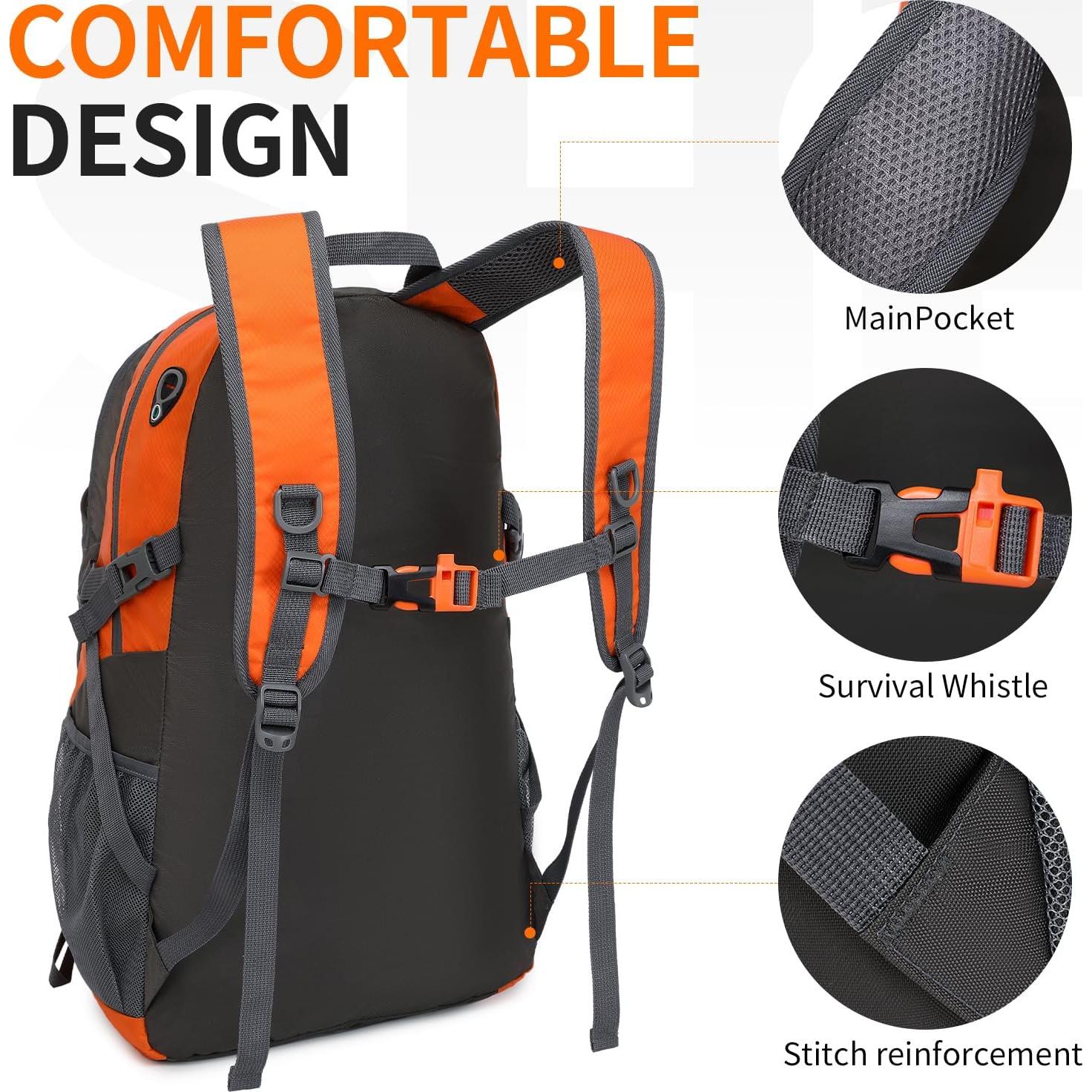 Mochila de Senderismo SHENHU 40L Impermeable Plegable Unisex