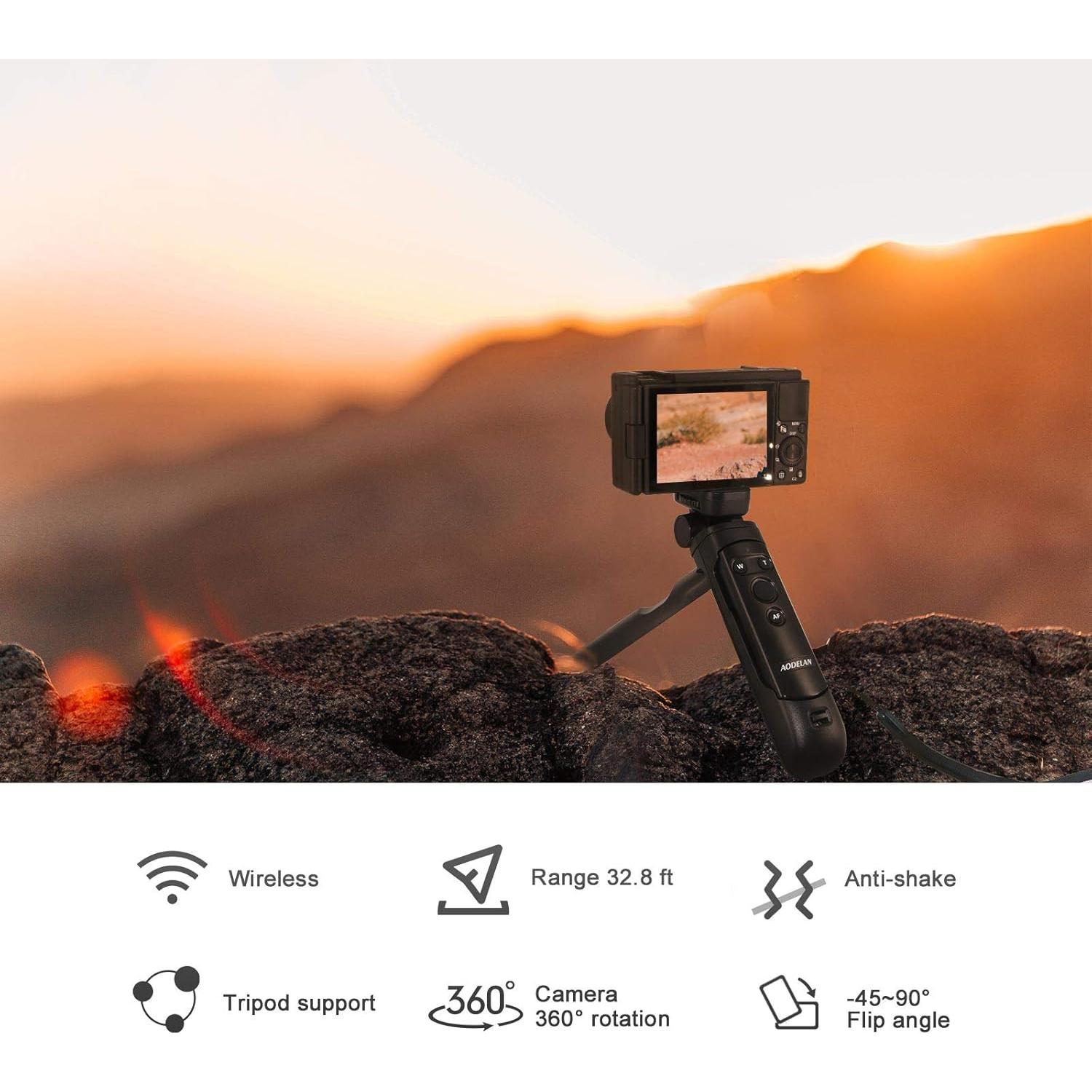 AODELAN Mini Trípode con Control Remoto Inalámbrico para Canon