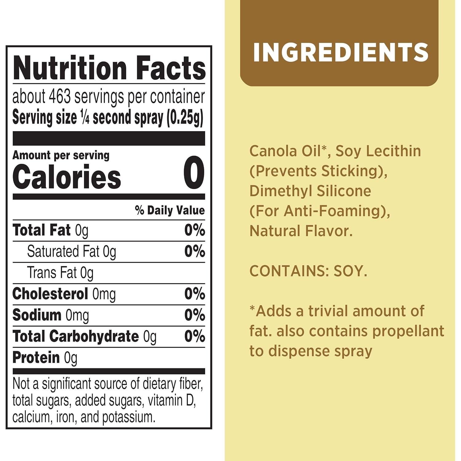 Spray de Cocina Antiadherente PAM Mantequilla 141.75g