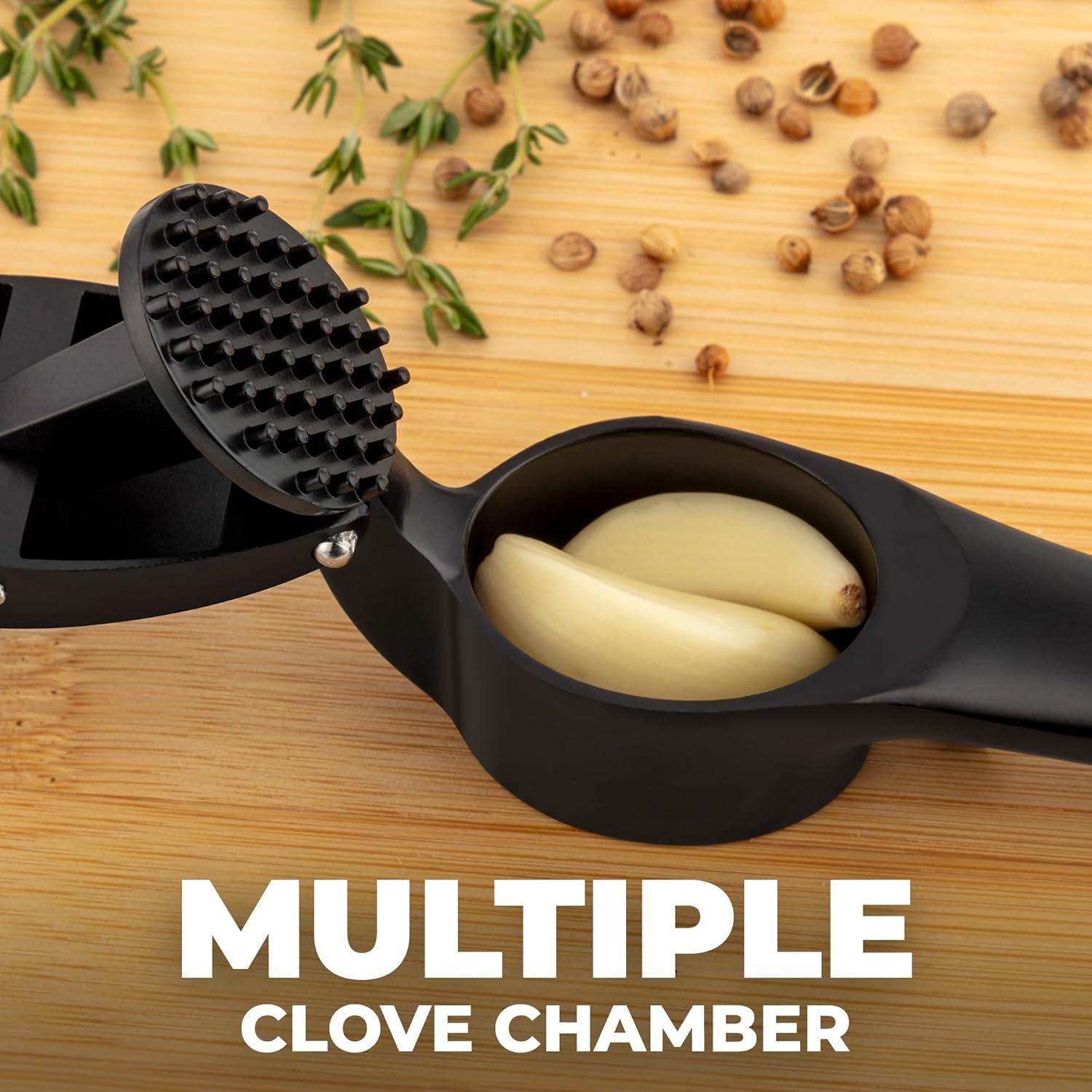 Prensa de Ajo Zulay Kitchen Mediana - Acero Inoxidable, Apto Lavavajillas