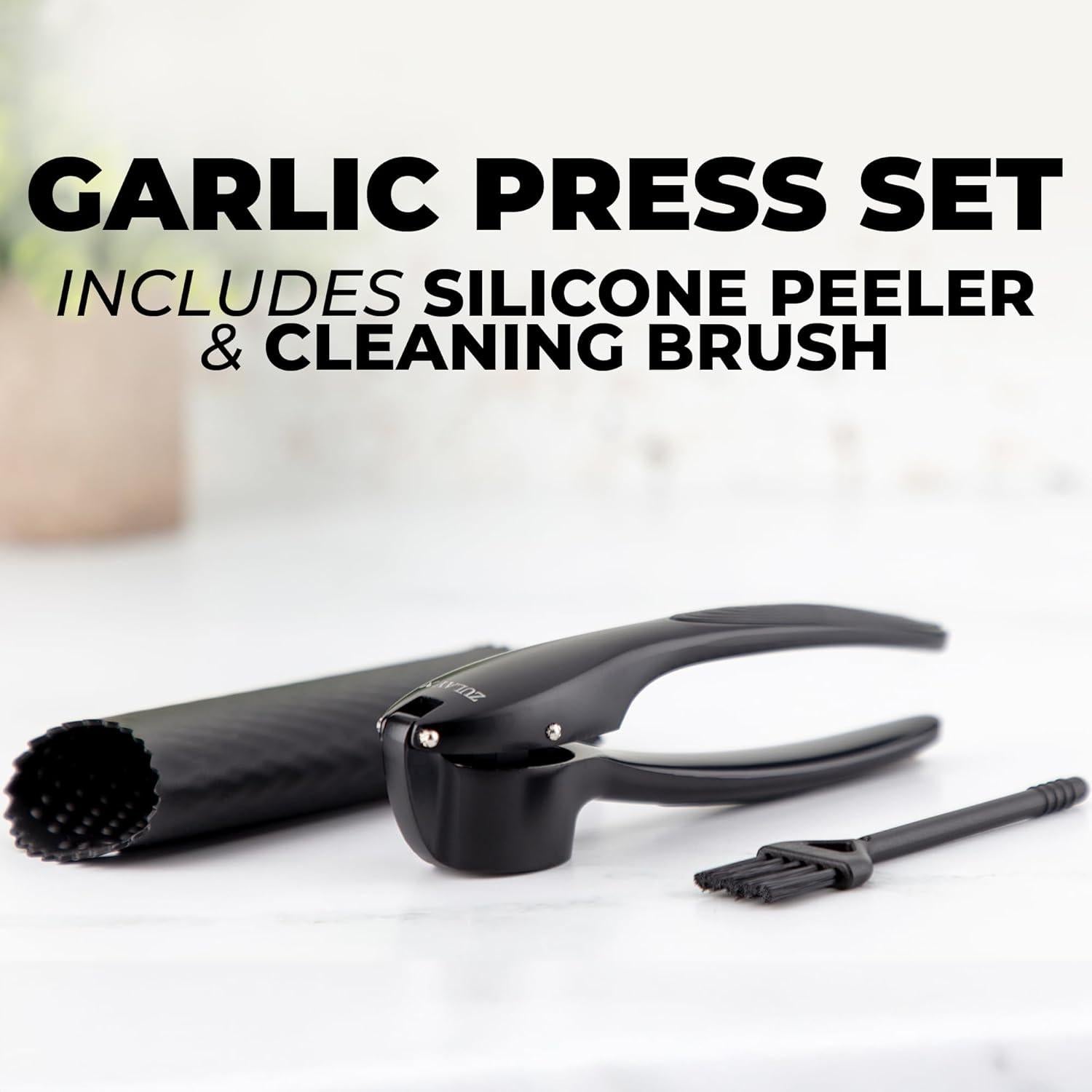 Prensa de Ajo Zulay Kitchen Mediana - Acero Inoxidable, Apto Lavavajillas