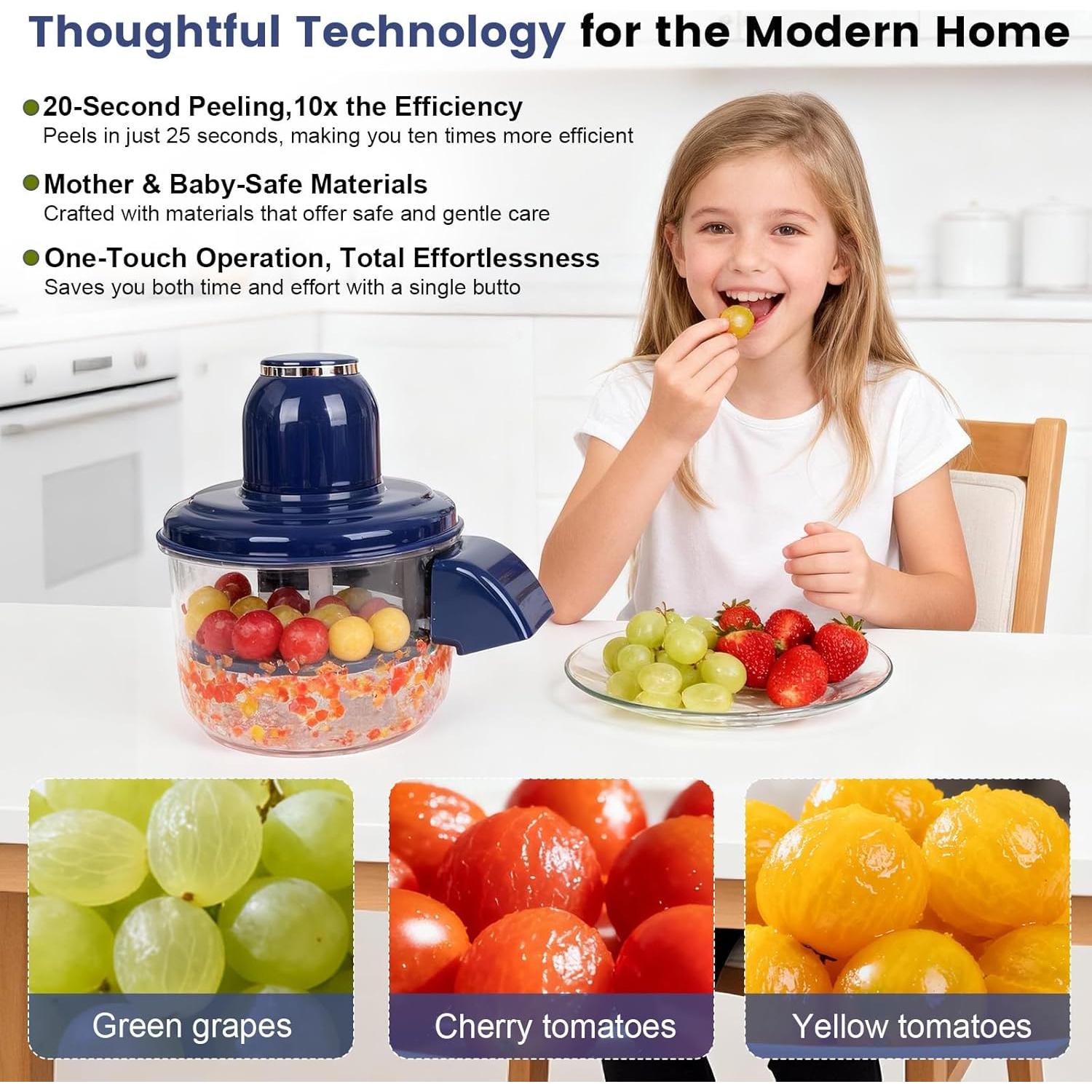 Peladora Automática de Uvas y Ajo YZJSGOOD - Multifuncional