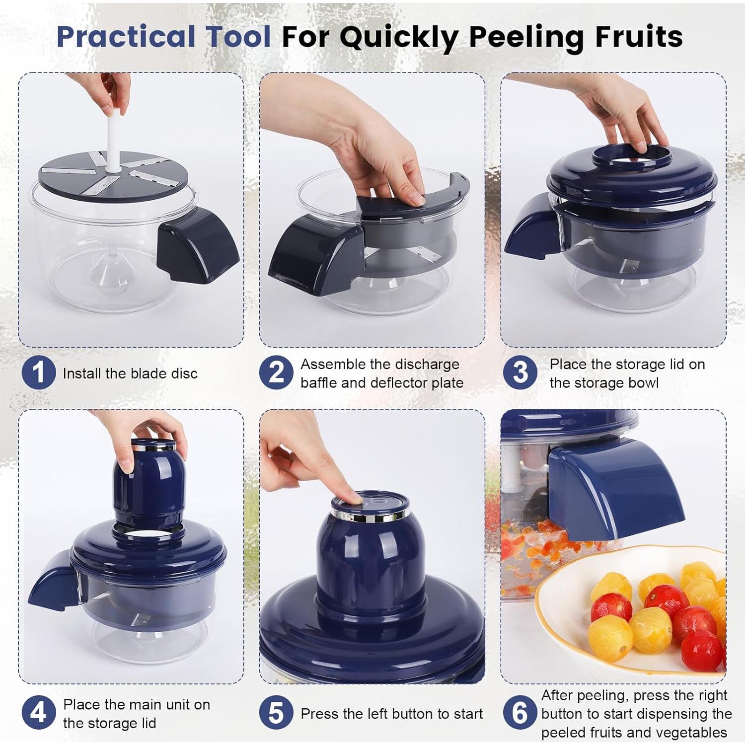 Peladora Automática de Uvas y Ajo YZJSGOOD - Multifuncional