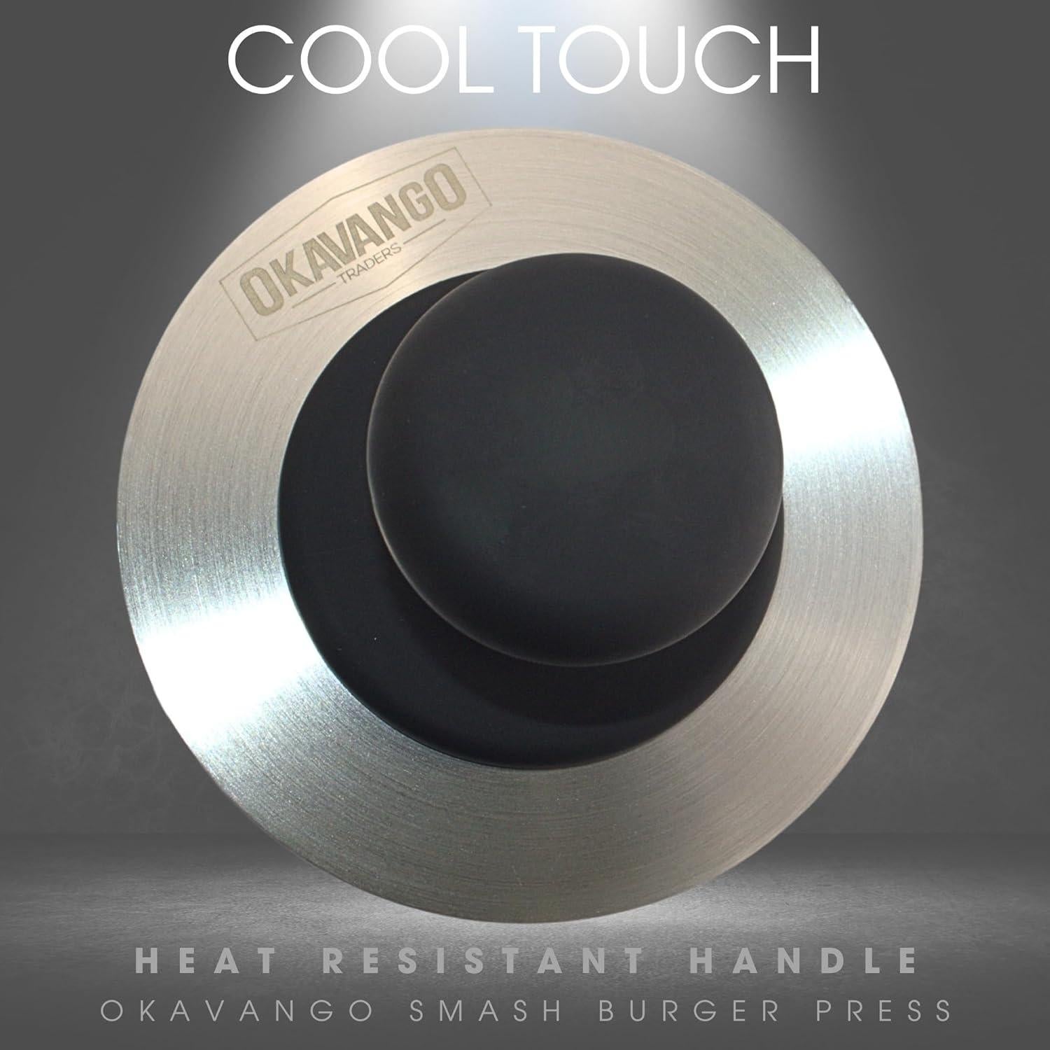 Prensa de Hamburguesas Okavango de Acero Inoxidable 14 cm