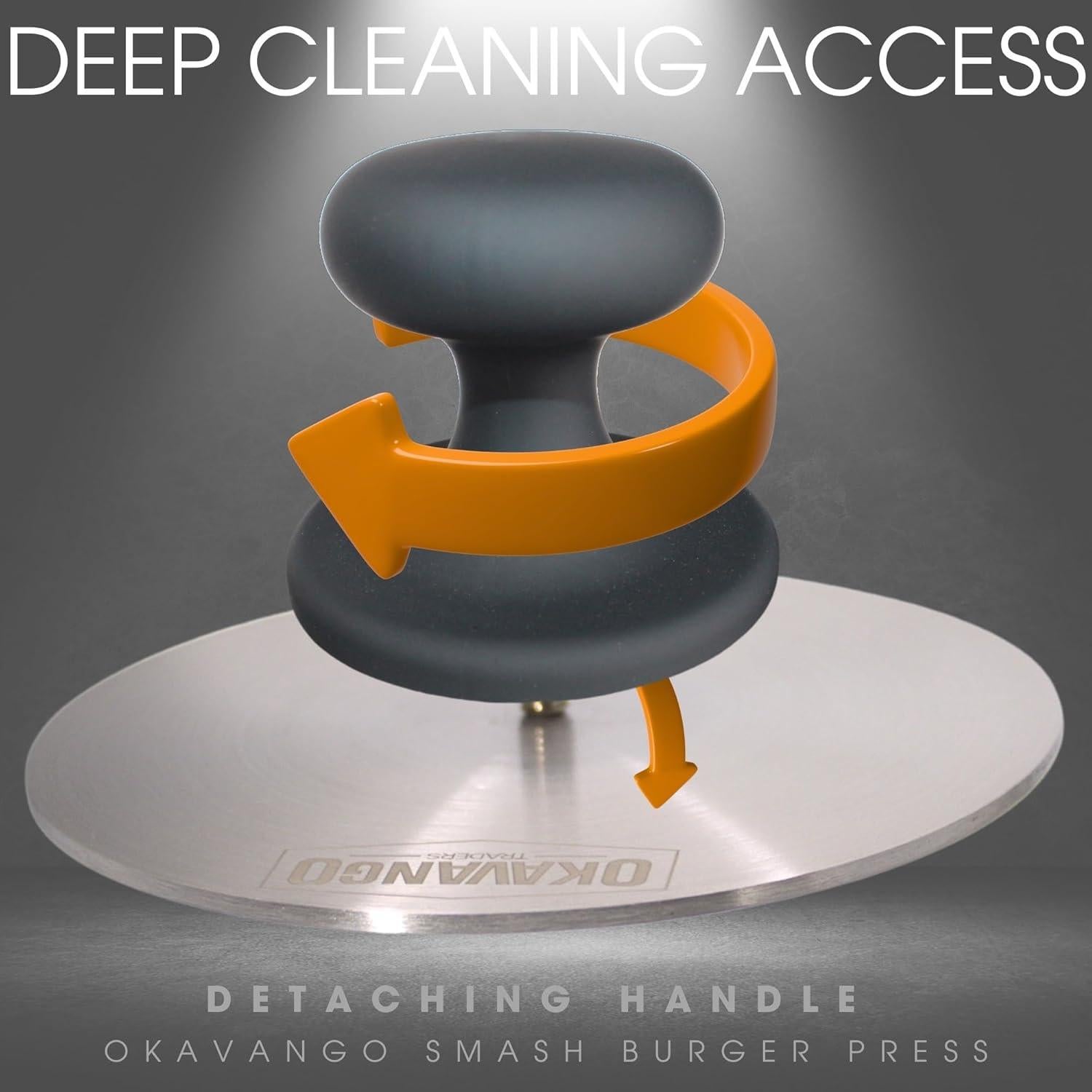 Prensa de Hamburguesas Okavango de Acero Inoxidable 14 cm