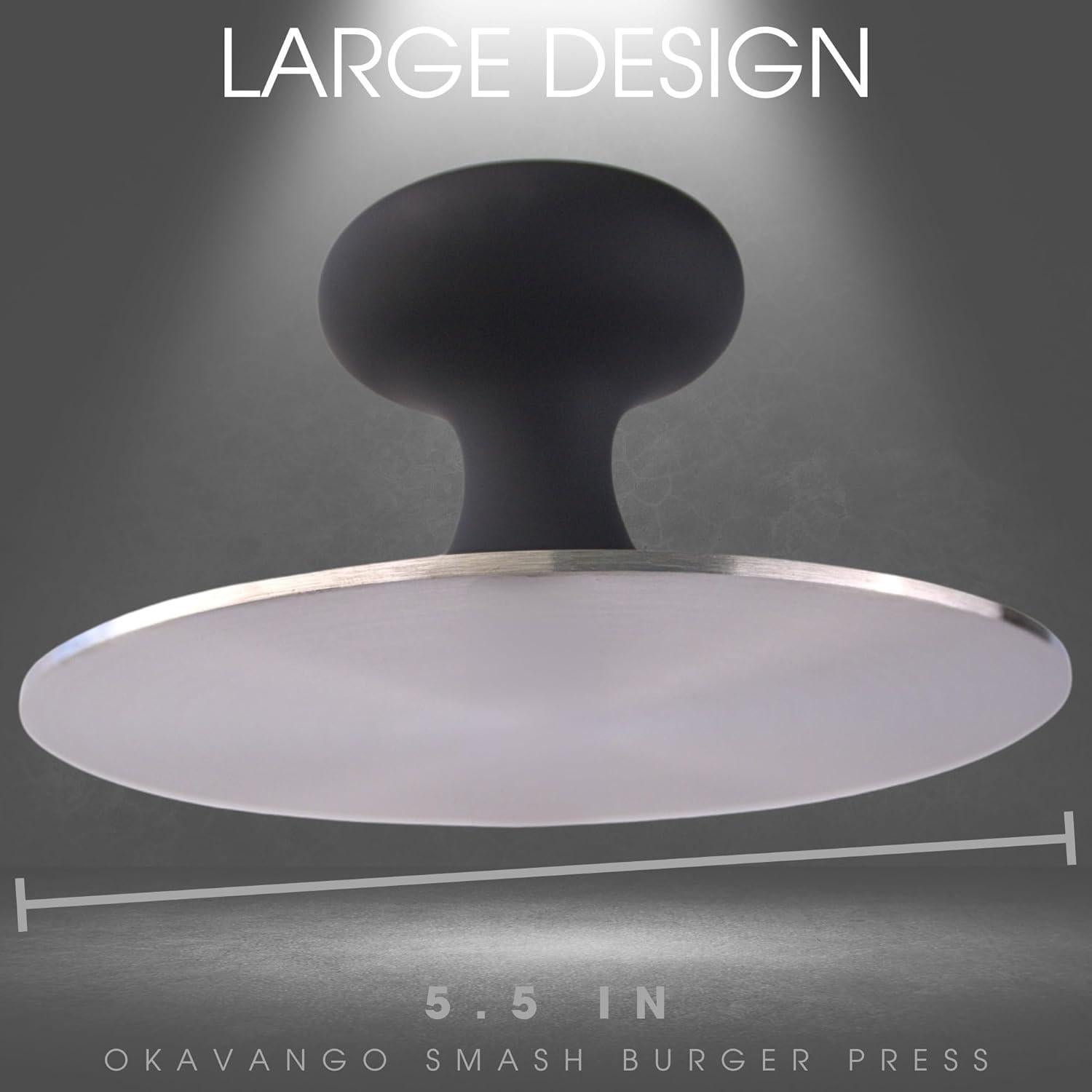 Prensa de Hamburguesas Okavango de Acero Inoxidable 14 cm