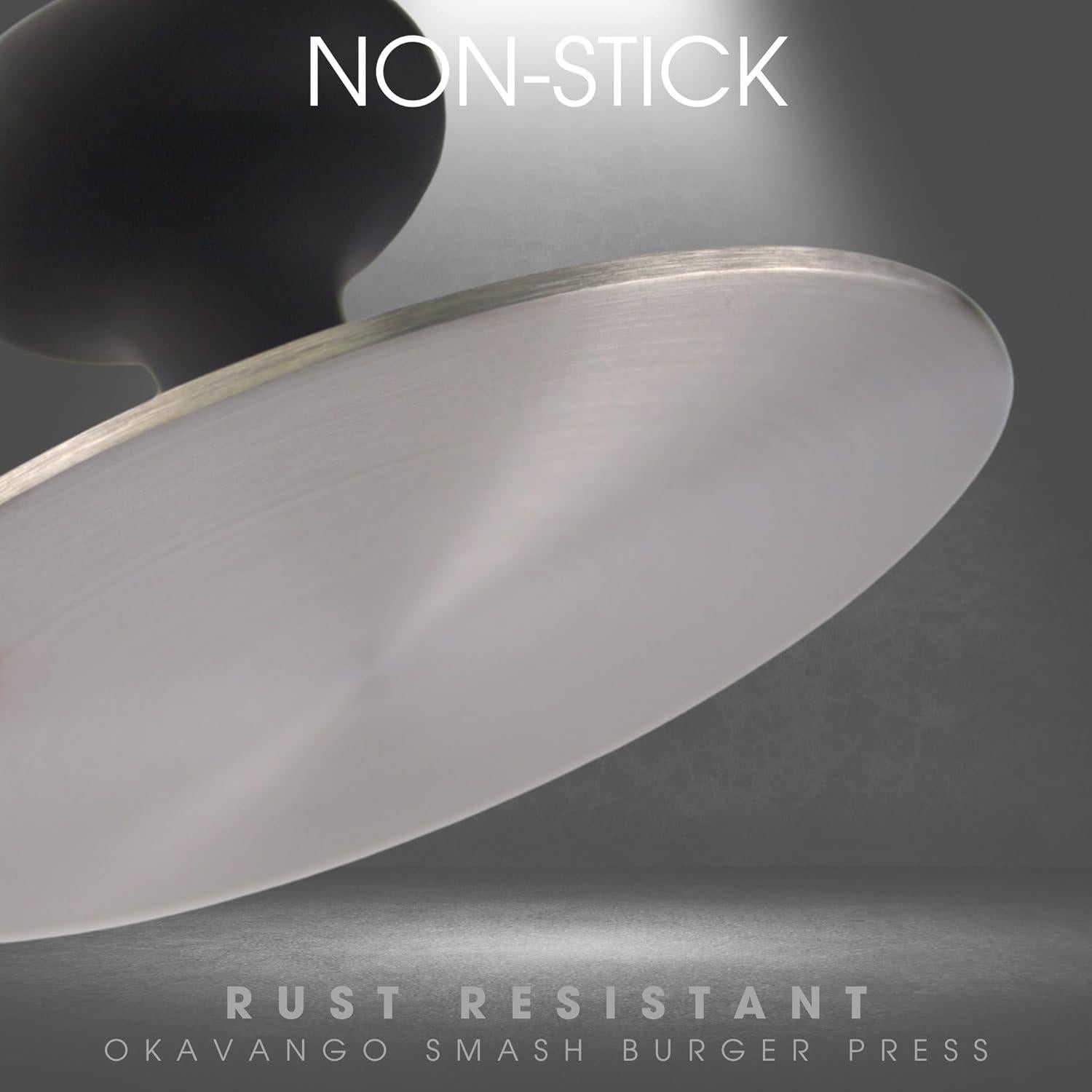 Prensa de Hamburguesas Okavango de Acero Inoxidable 14 cm