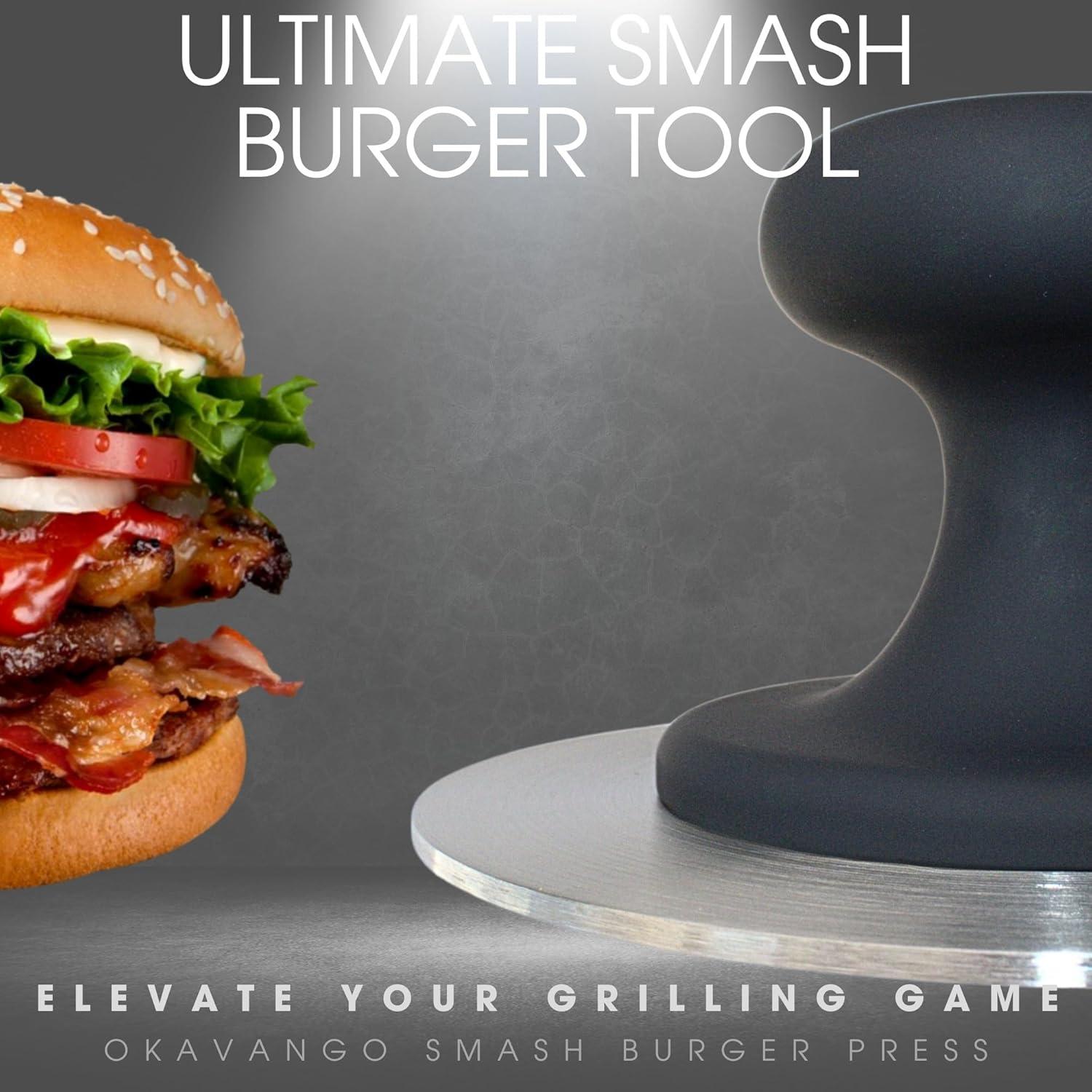 Prensa de Hamburguesas Okavango de Acero Inoxidable 14 cm