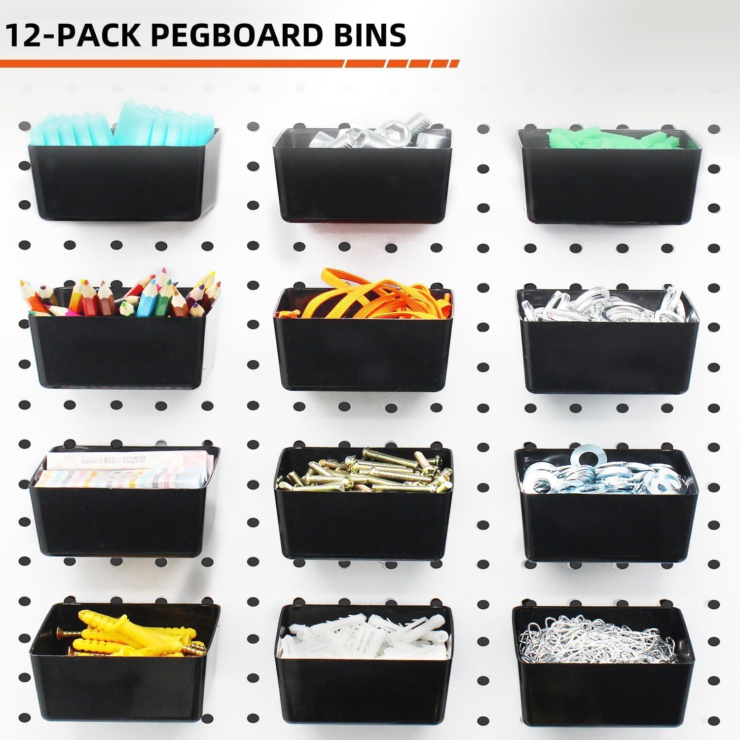 Kit Organizador de Ganchos Calax 338 Piezas para Tablero de Clavos