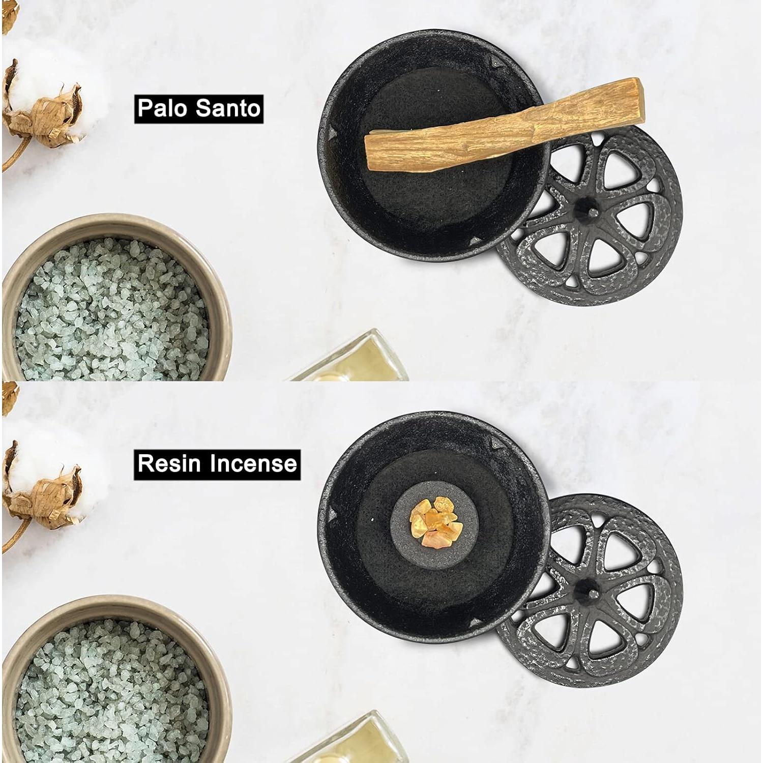 Horno de Incienso MENDUNER de Hierro Fundido con Soporte