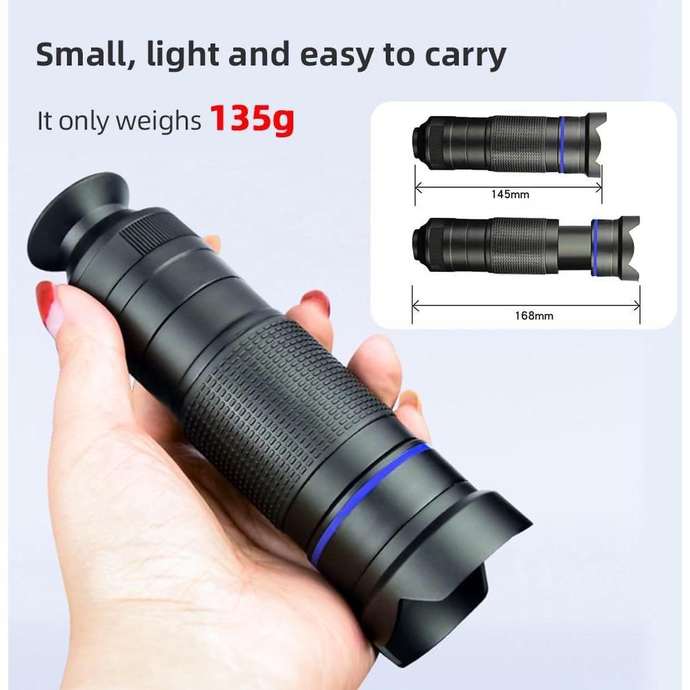 Kit Lente Telefoto Andoer 36X para Smartphone con Trípode