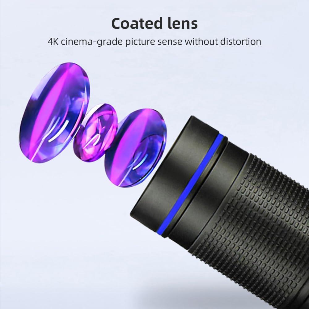 Kit Lente Telefoto Andoer 36X para Smartphone con Trípode