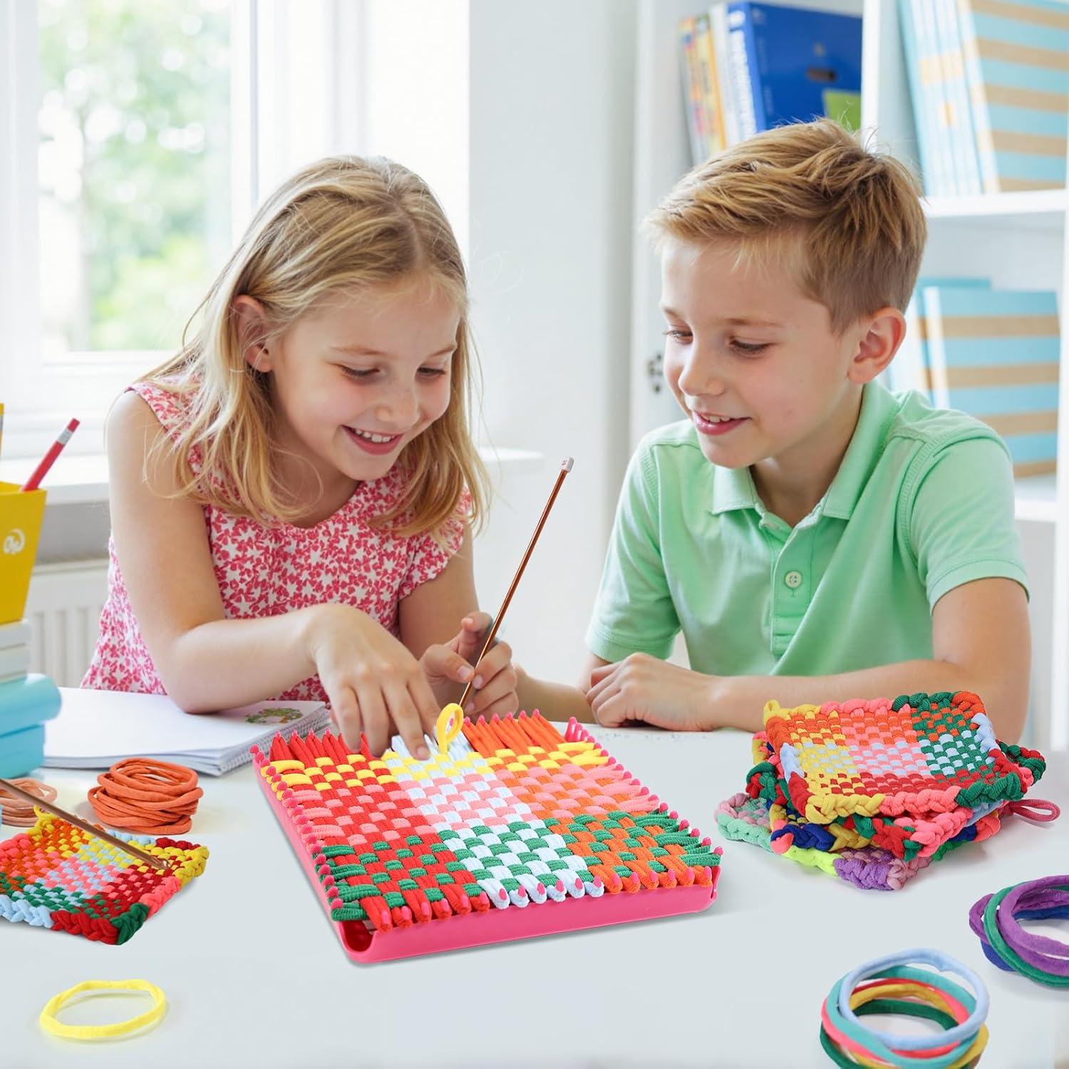 Bucles de Telar Huoszpk 1000 PCS 10 Colores 7" (17.78 cm) Nylon