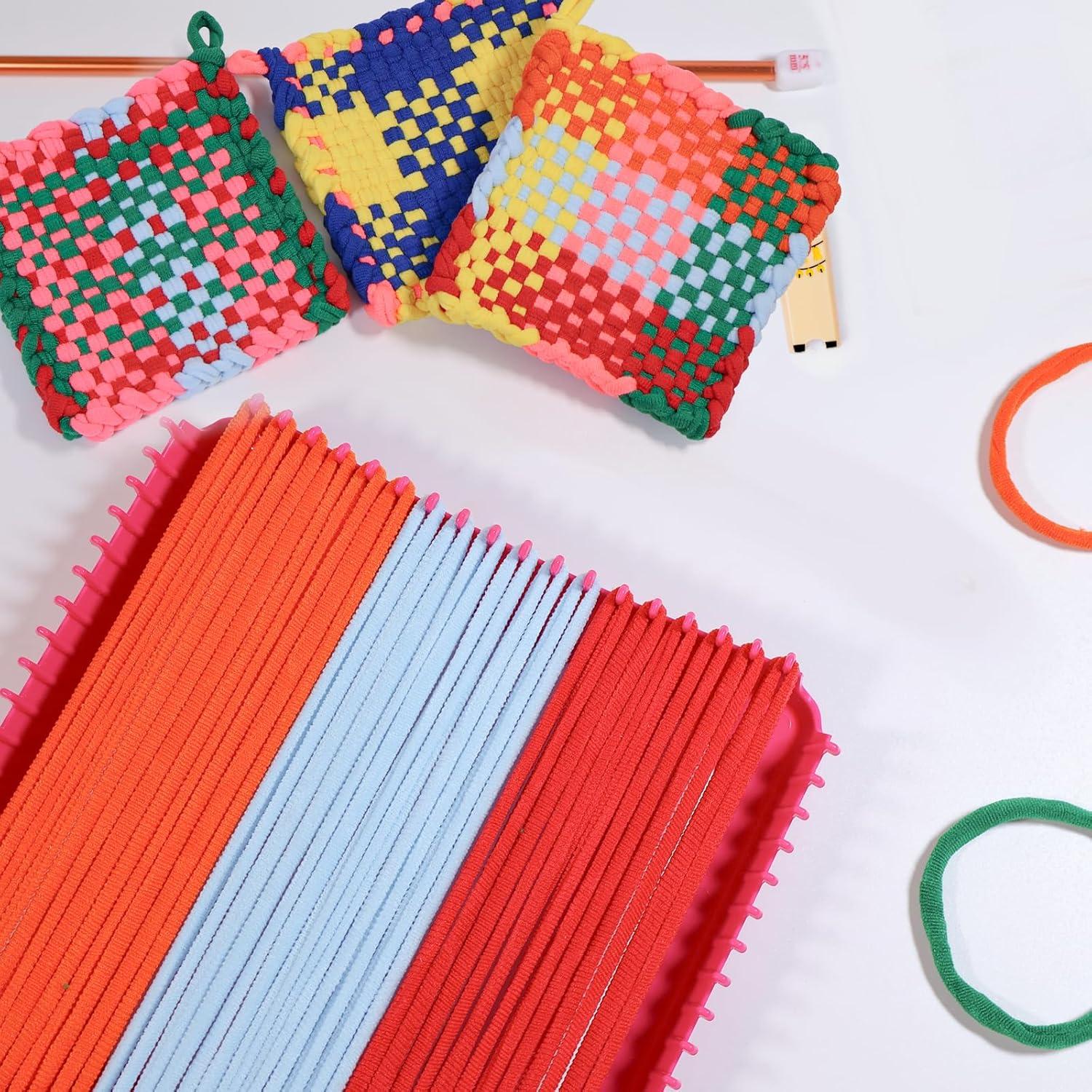 Bucles de Telar Huoszpk 1000 PCS 10 Colores 7" (17.78 cm) Nylon