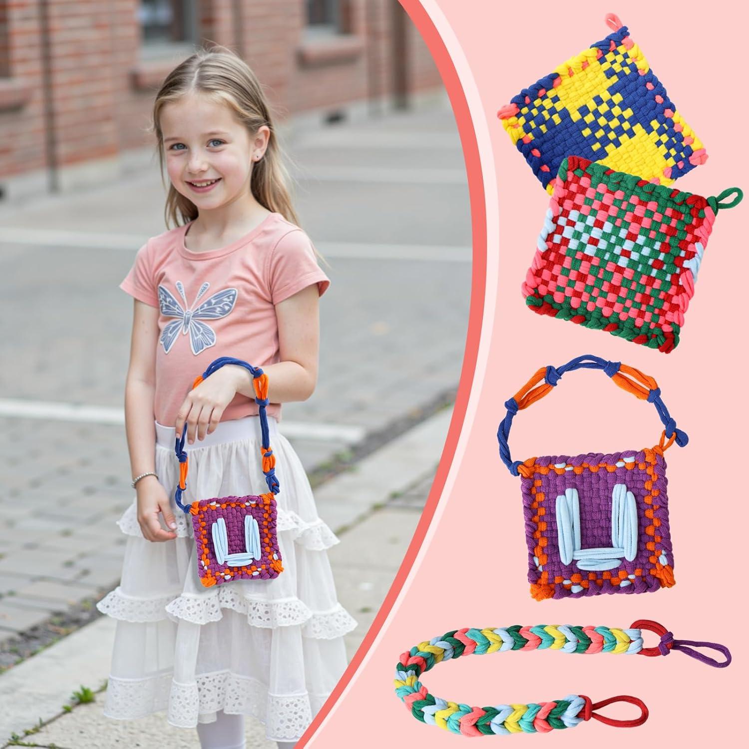 Bucles de Telar Huoszpk 1000 PCS 10 Colores 7" (17.78 cm) Nylon