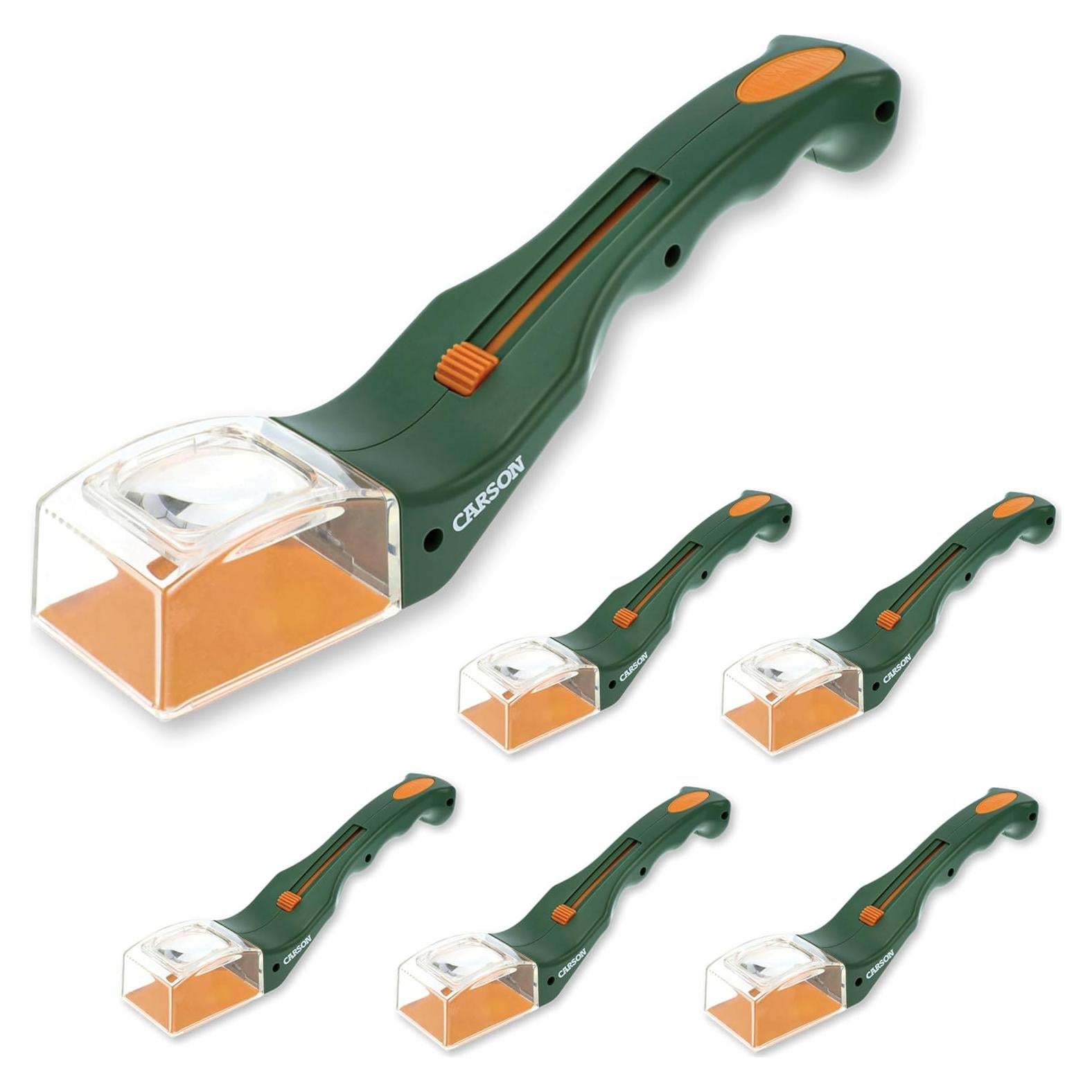 Capturador de Insectos Carson BugView Set de 6 con Lupa 5x