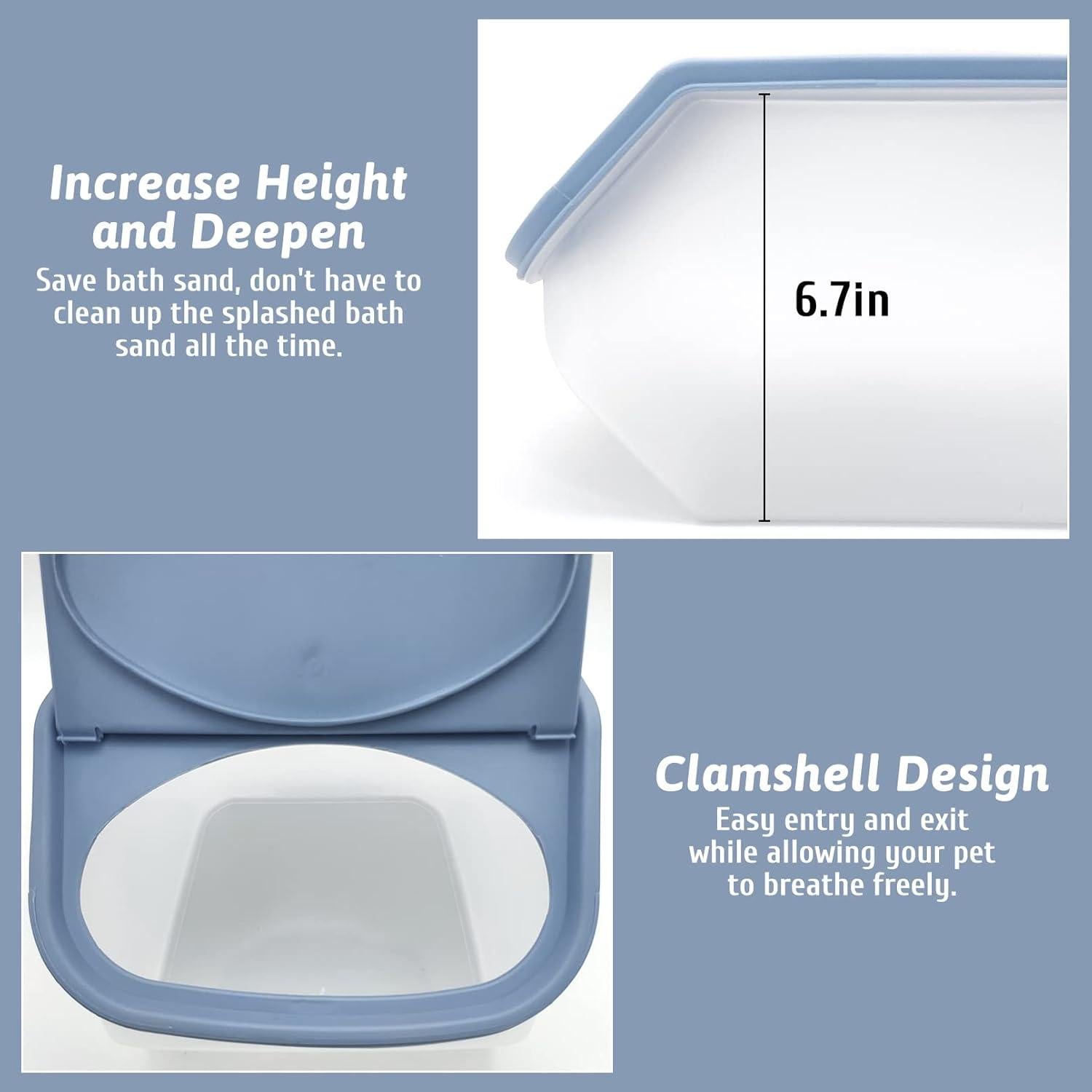 Contenedor de Baño de Arena BNOSDM para Hámster y Chinchilla