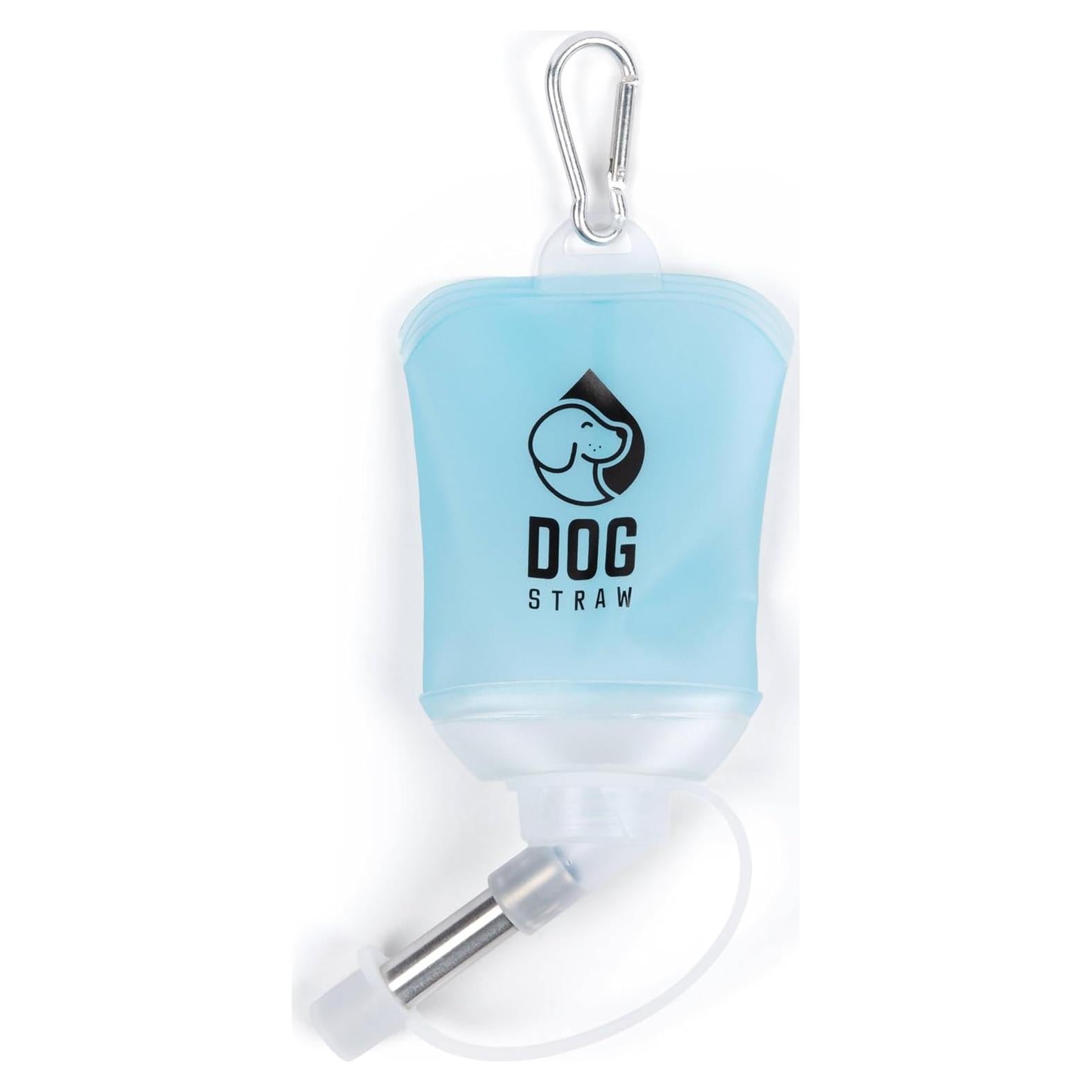 Pajilla para Perros Azul 150ml - Hidratación Portátil Segura
