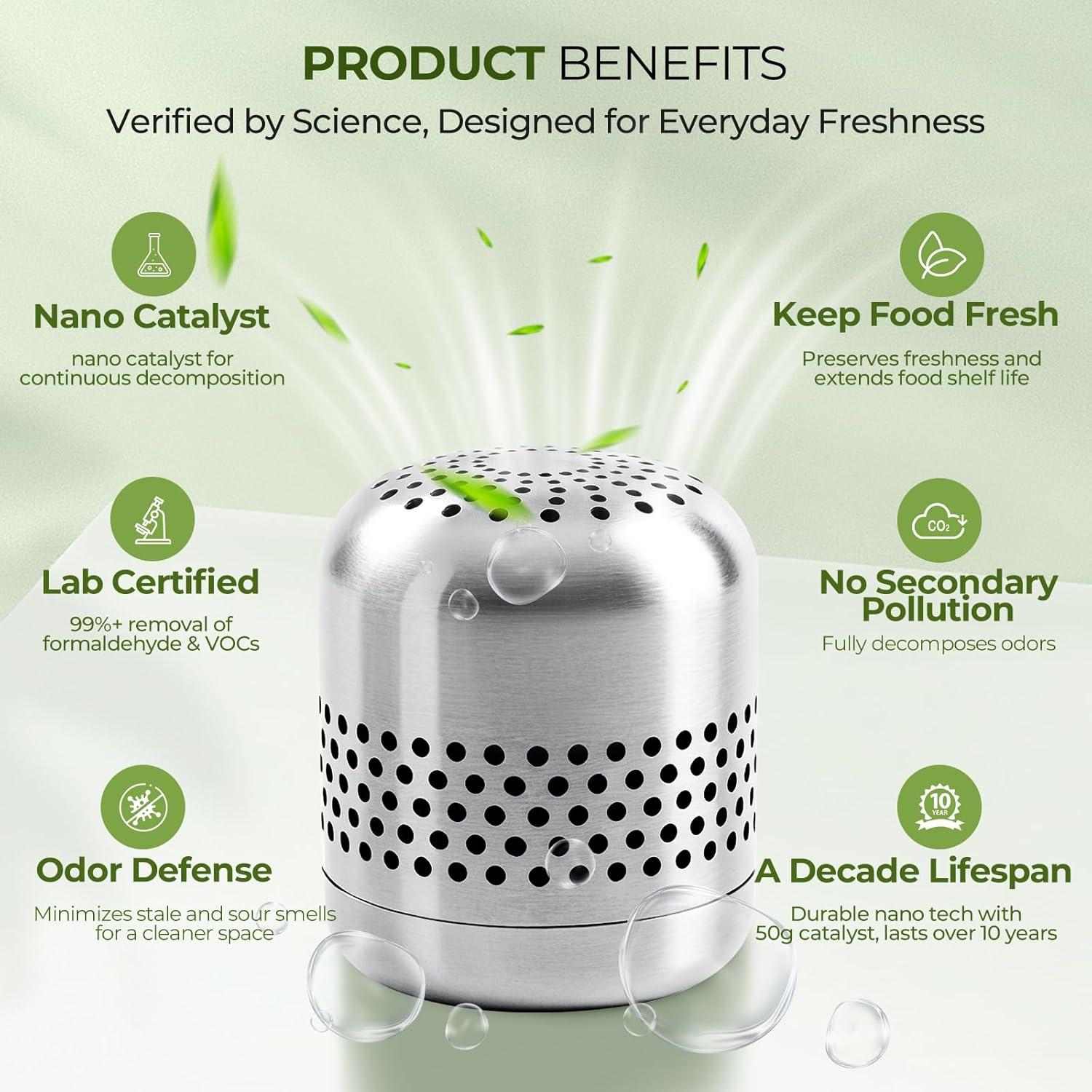 Desodorante de Refrigerador Hoopmon HM10 - 10 Años Sin Fragancias