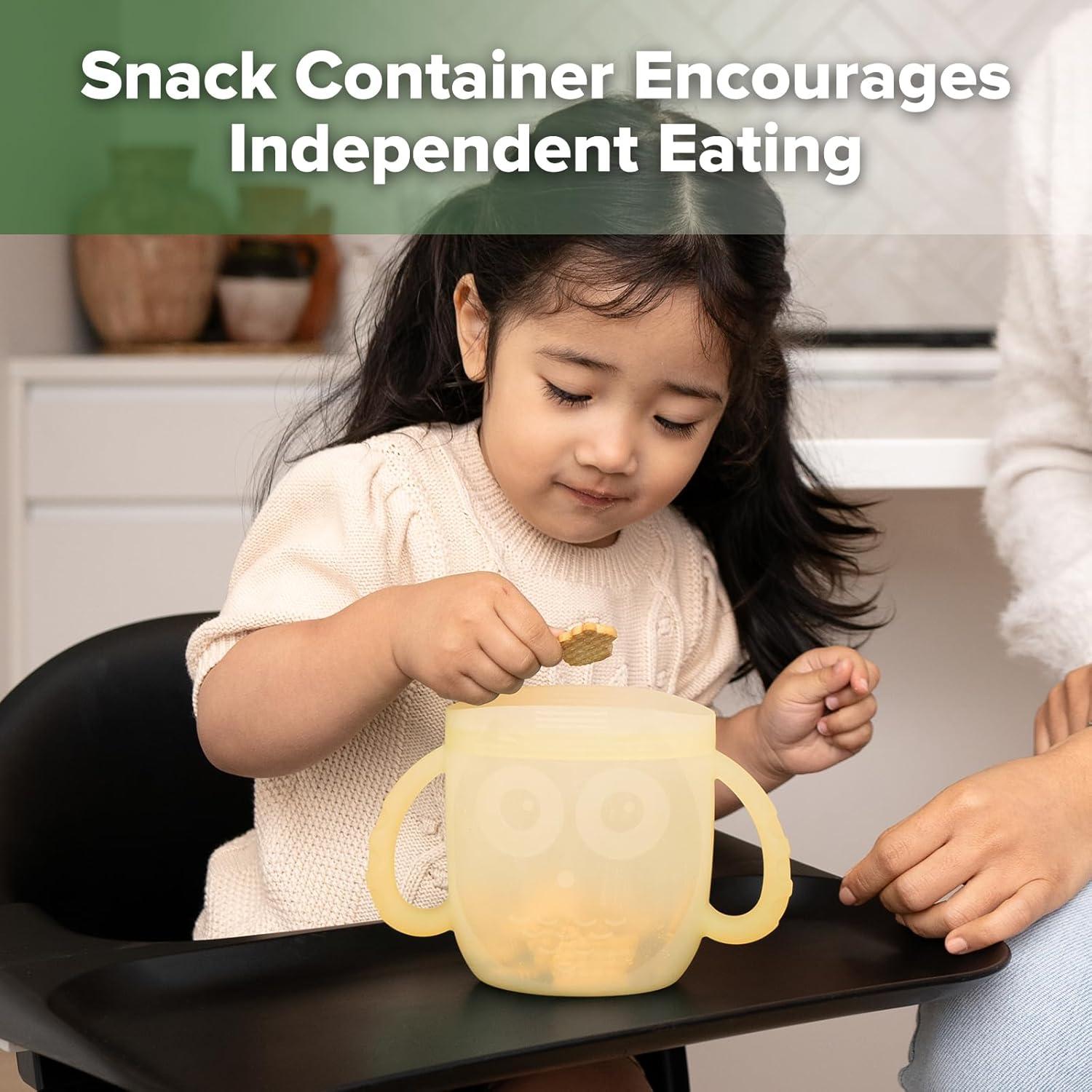 Contenedor de Snacks para Bebés Haakaa UTE109-B Silicona Plátano