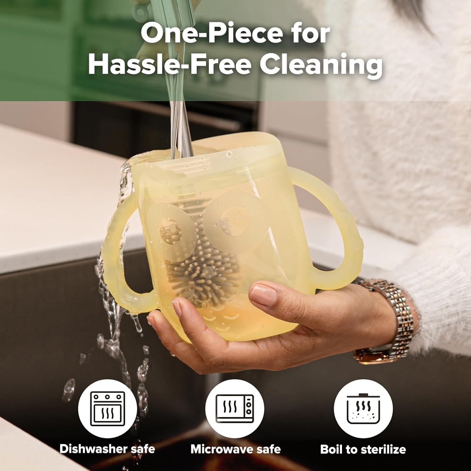 Contenedor de Snacks para Bebés Haakaa UTE109-B Silicona Plátano