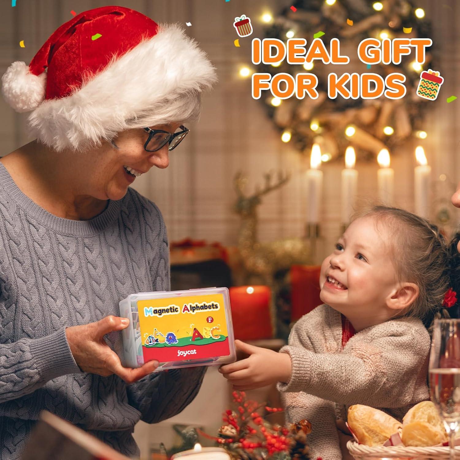 Imanes de Nevera JoyCat para Niños - Set de 26 Letras y Objetos