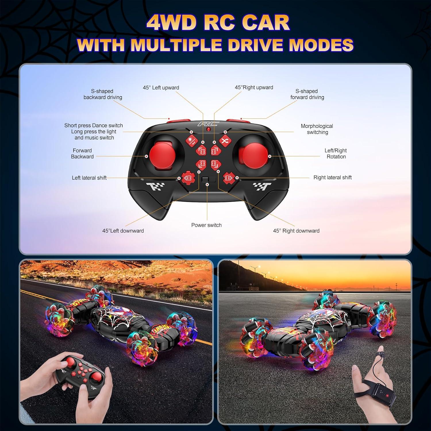 Coche Acrobático RC Nikuku HBD88-P82 4WD Control Gestos