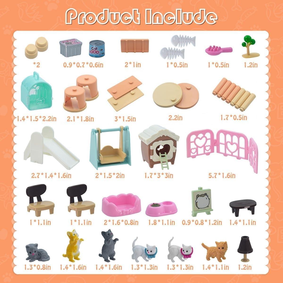 Juego de Imaginación para Niños iselyn - 48 Piezas de Gato