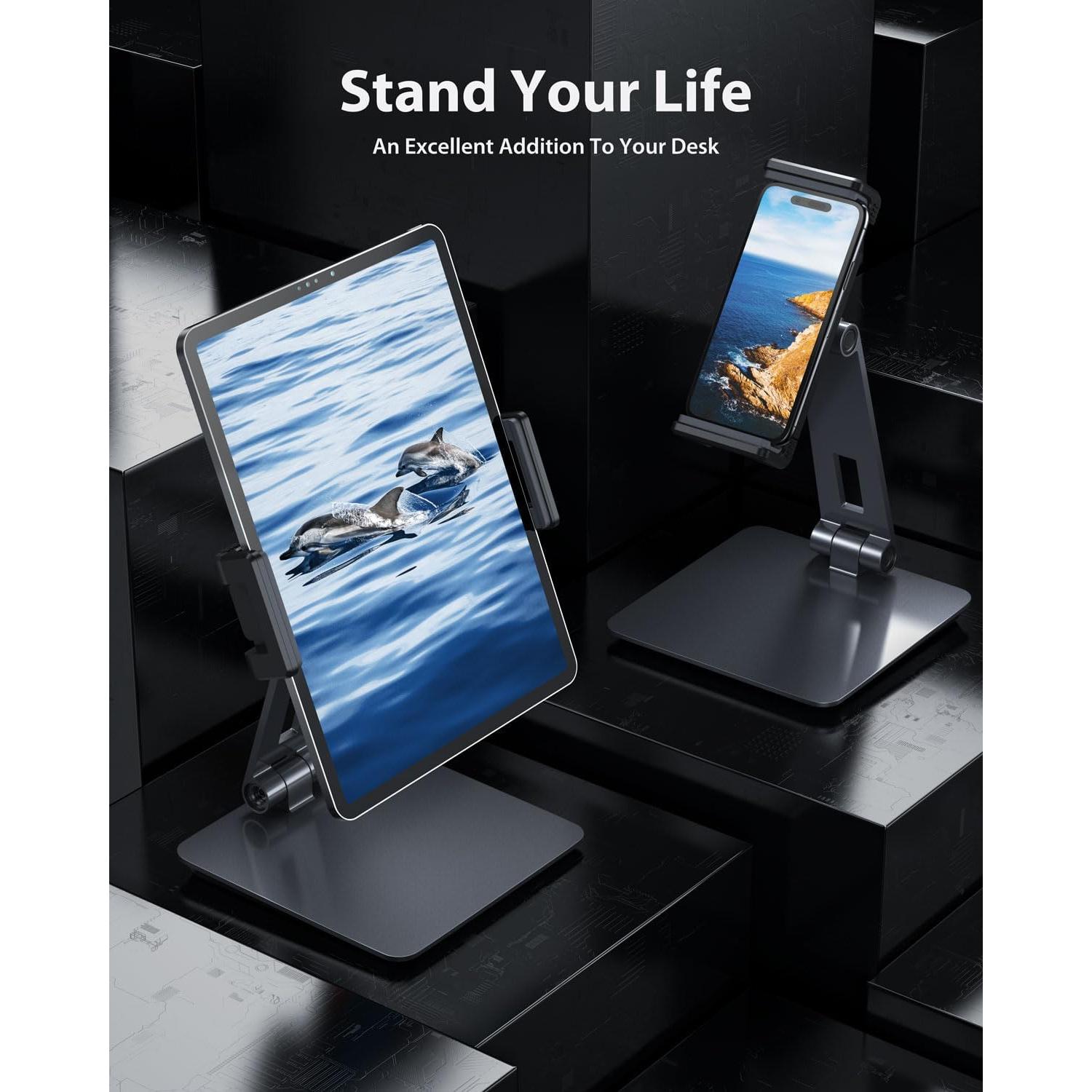 Soporte para Tabletas Maxonar AP-7XN Plegable 360° Gris