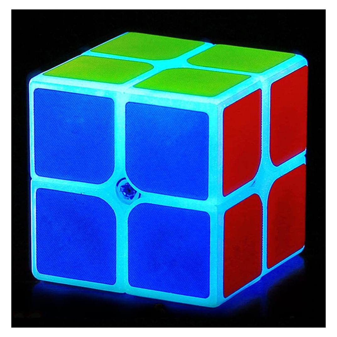 Cubo Mágico 2x2 TANCH Azul Brilla en la Oscuridad