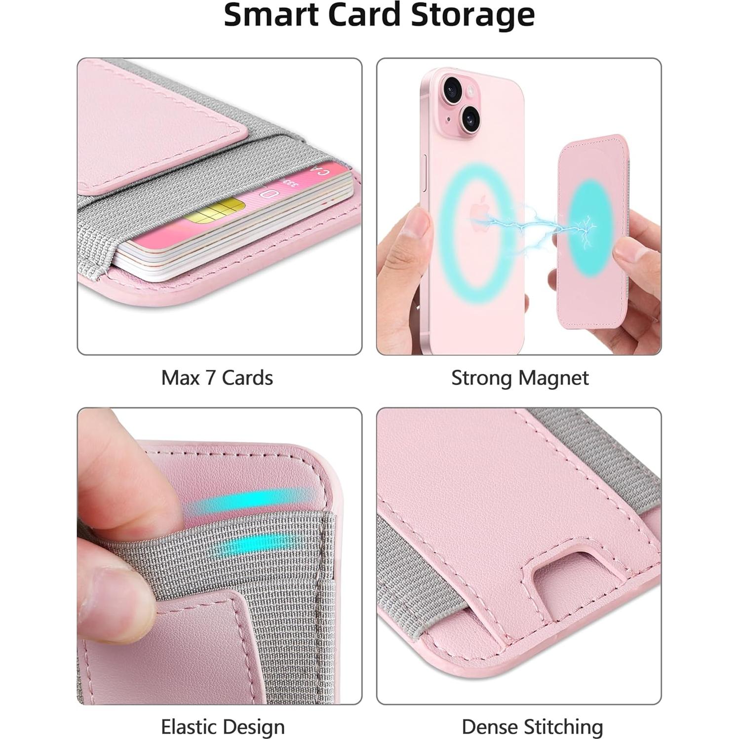 Cartera Magnética MagSafe ExtreLife Rosa Bebé para iPhone