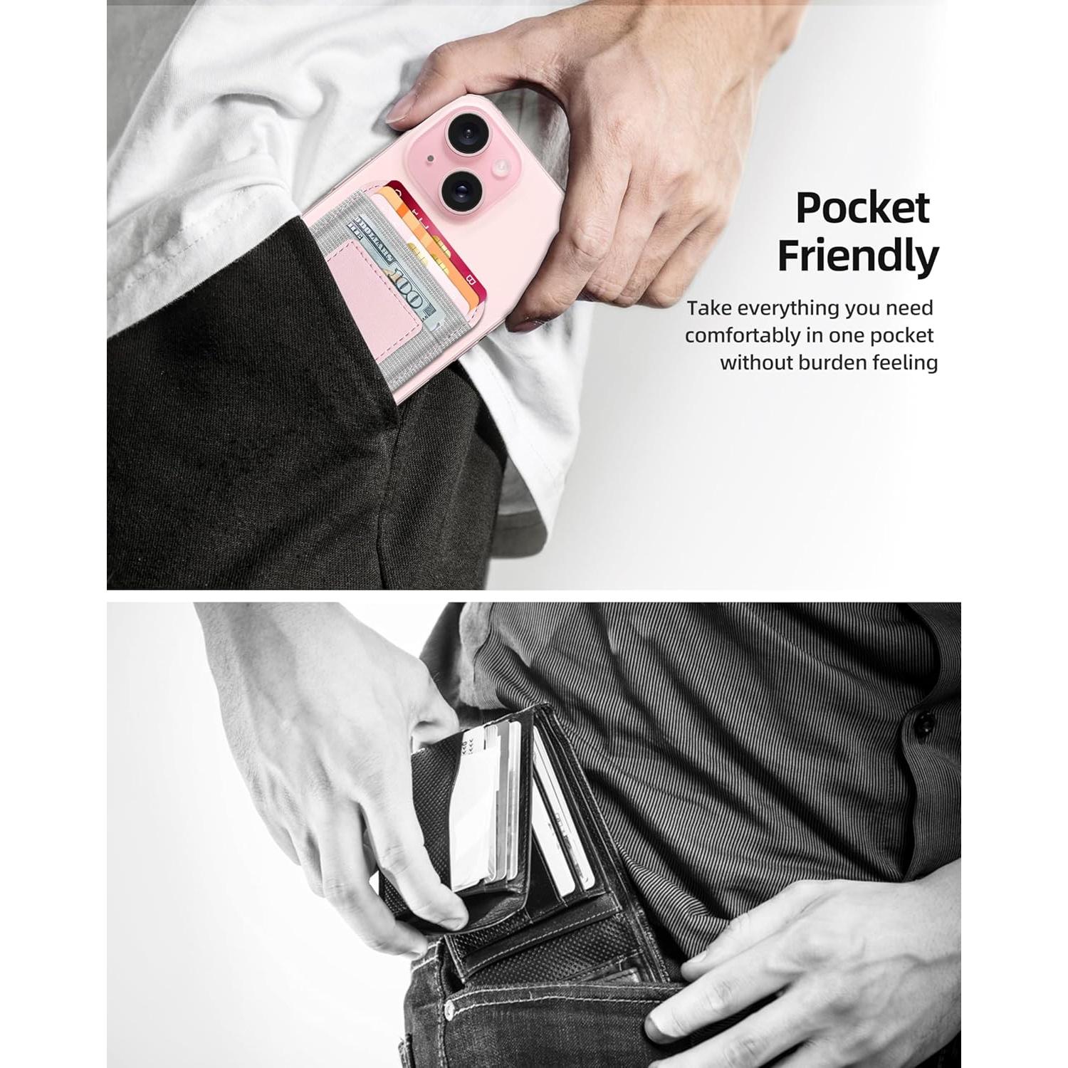 Cartera Magnética MagSafe ExtreLife Rosa Bebé para iPhone