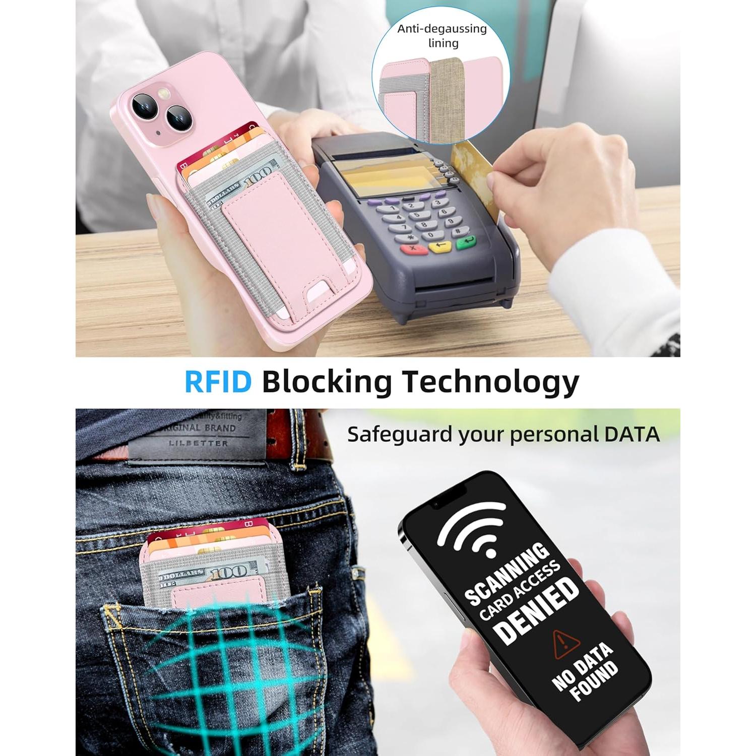 Cartera Magnética MagSafe ExtreLife Rosa Bebé para iPhone