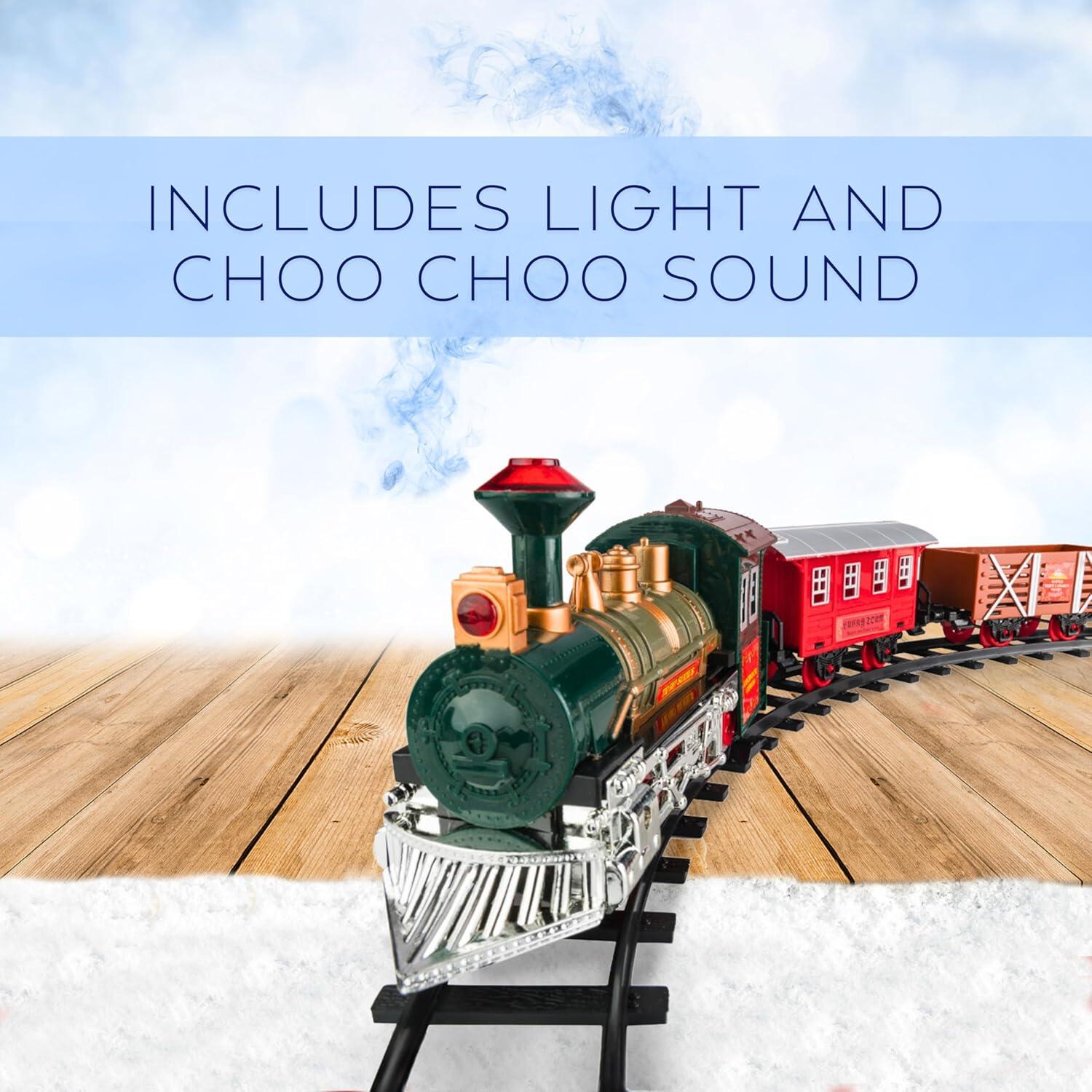 Juego de Tren Eléctrico Atlasonix 1901 con Luces y Sonidos