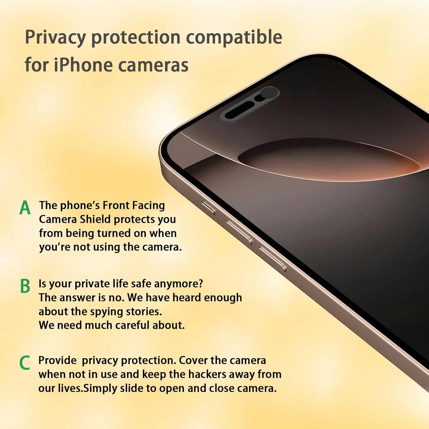 Cubierta de Cámara Frontal EYSOFT para iPhone 16 - 2 Piezas