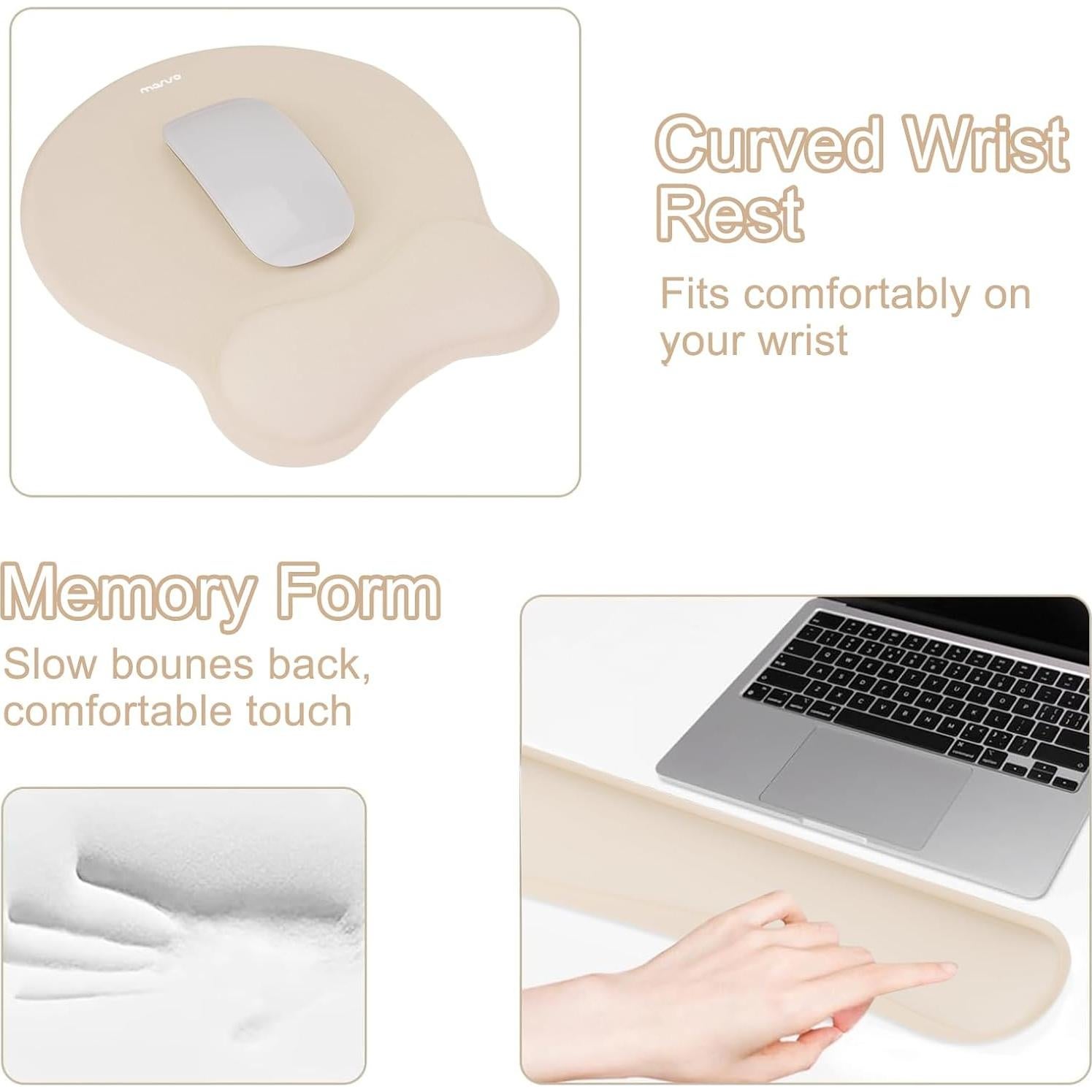 Juego de Soporte Ergonómico MOSISO para Teclado y Mouse