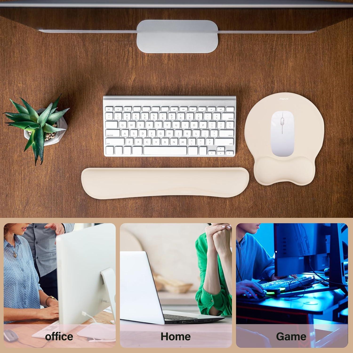 Juego de Soporte Ergonómico MOSISO para Teclado y Mouse