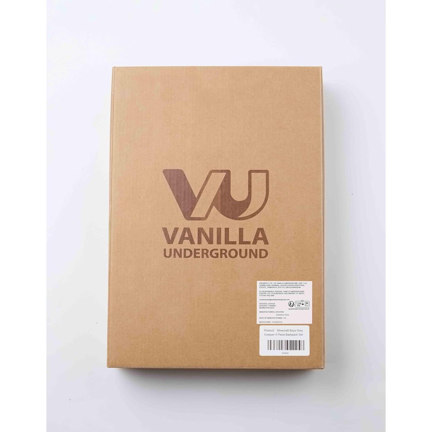 Mochila Escolar Minecraft 4 Piezas Gris - Creeper, Zombie, Enderman