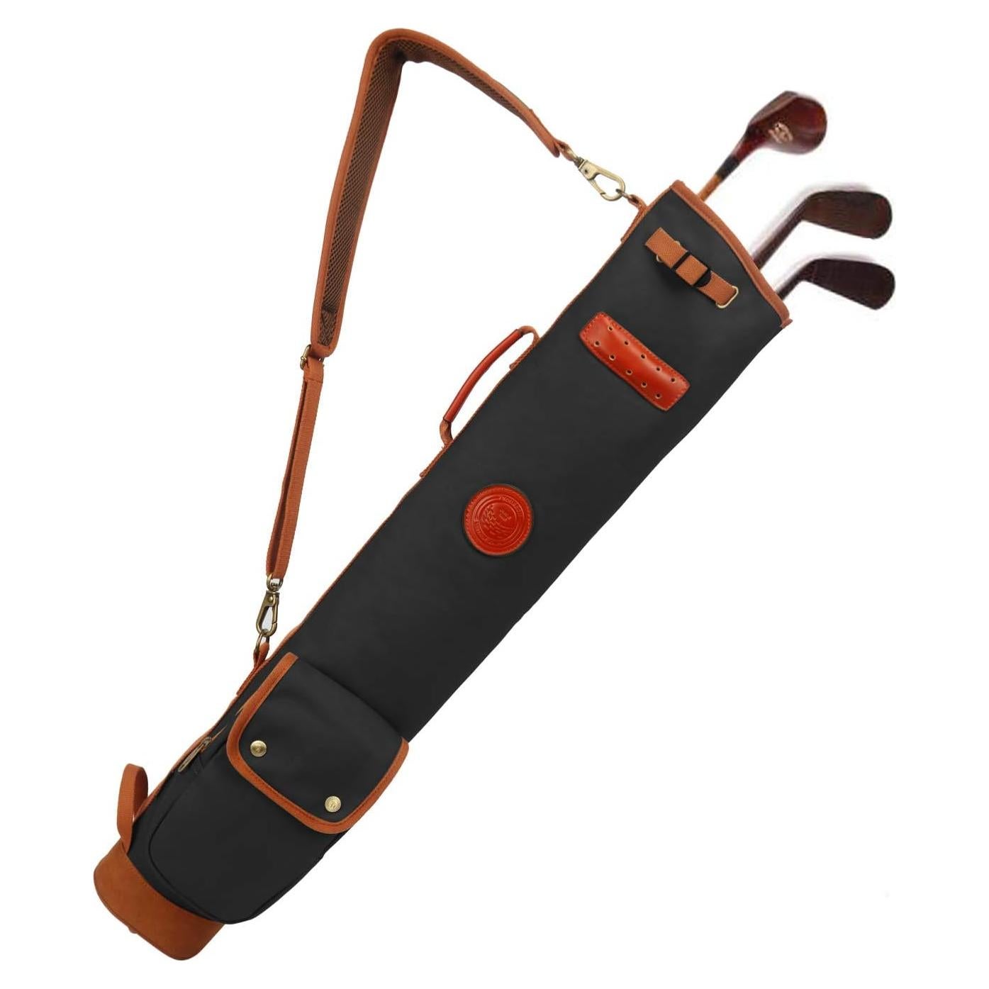 Bolsa de Transporte para Palos de Golf TOURBON Lona y Cuero