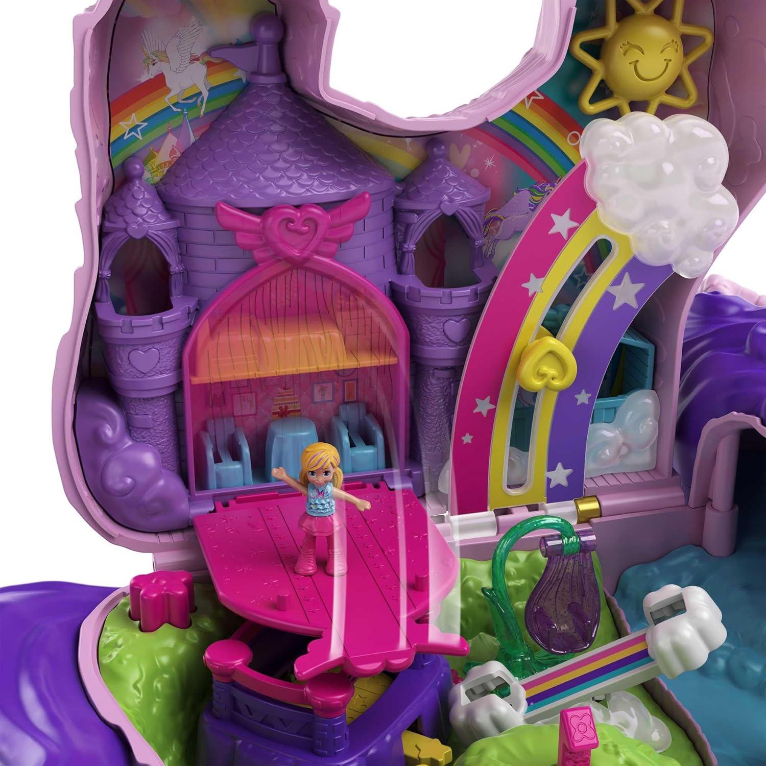Polly Pocket Fiesta de Unicornio GVL88 - Juguete Sorpresa 25 Accesorios
