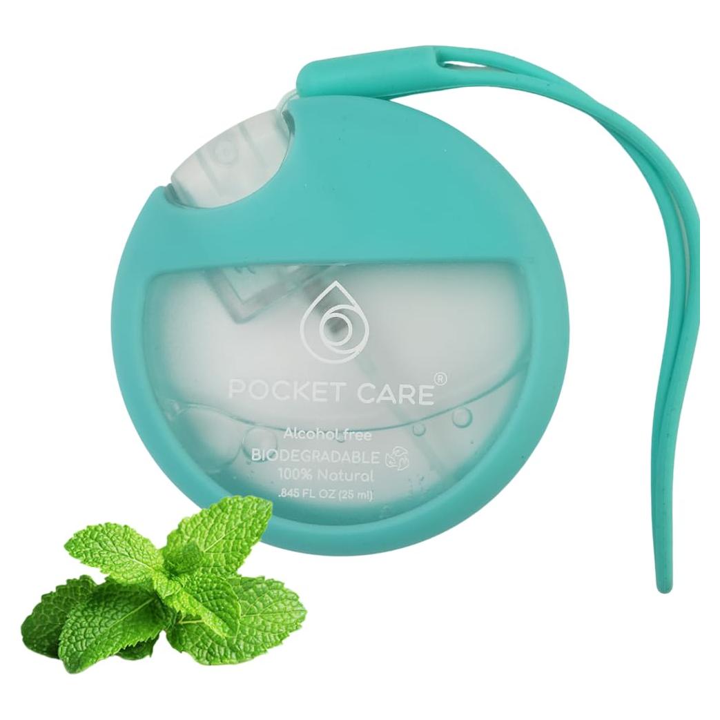 Spray Desinfectante de Manos Orgánico Cuidado de Bolsillo Menta 25 ml
