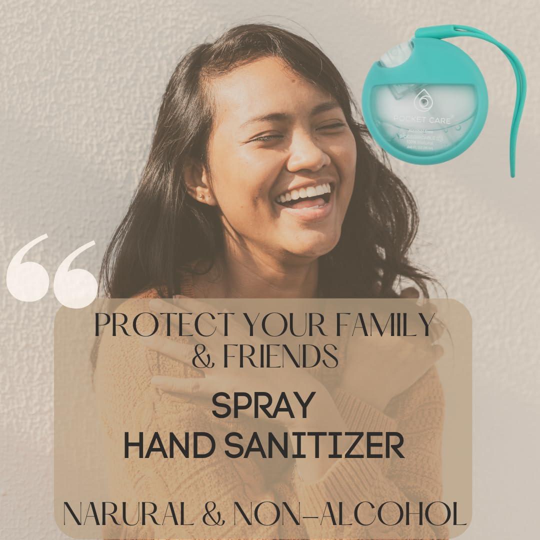 Spray Desinfectante de Manos Orgánico Cuidado de Bolsillo Menta 25 ml