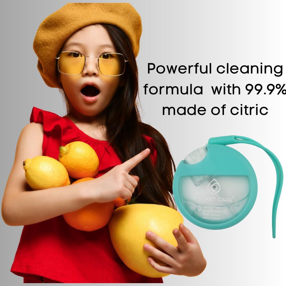 Spray Desinfectante de Manos Orgánico Cuidado de Bolsillo Menta 25 ml