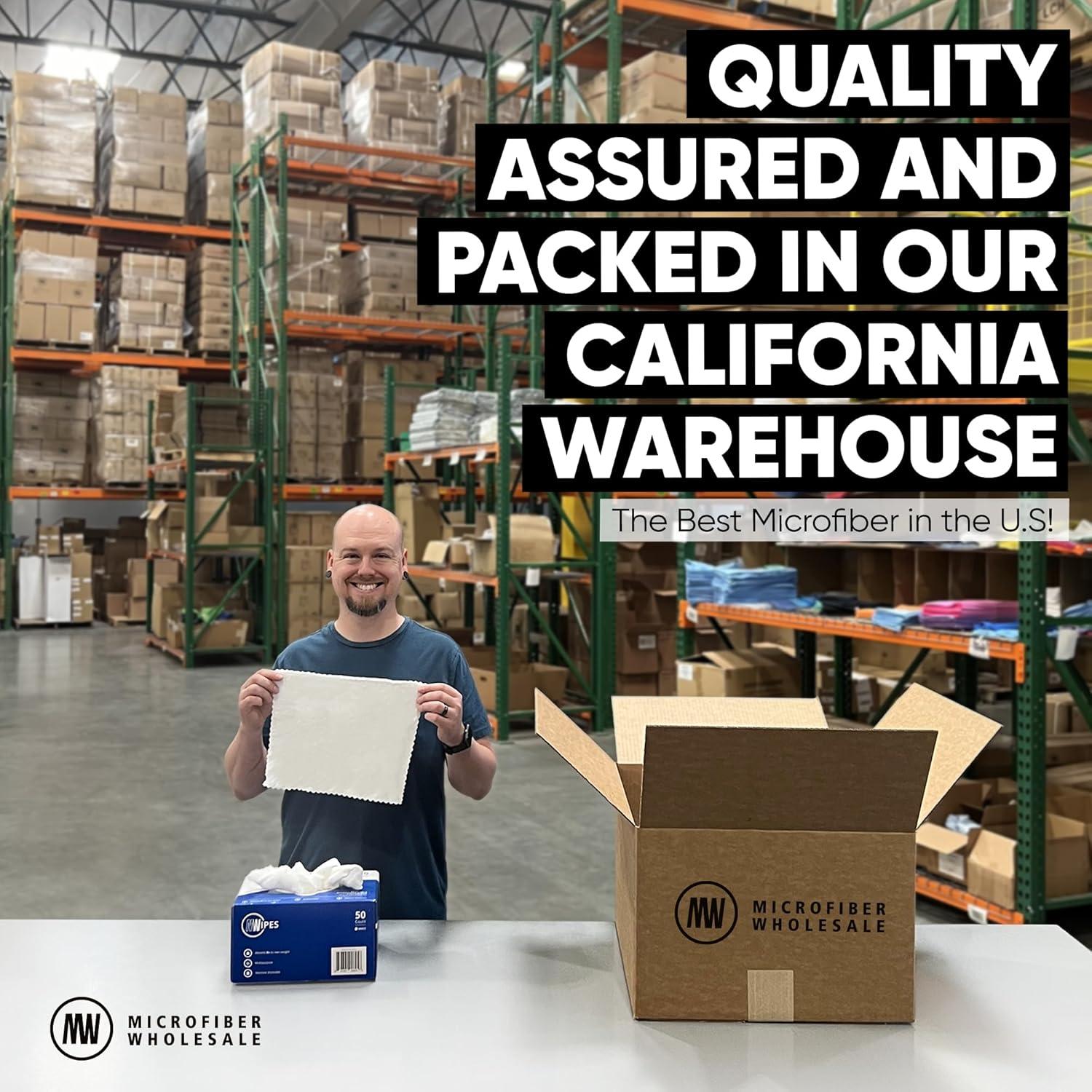 Toallas de Microfibra Negras MWipes 50 Unidades Lavables 200 GSM