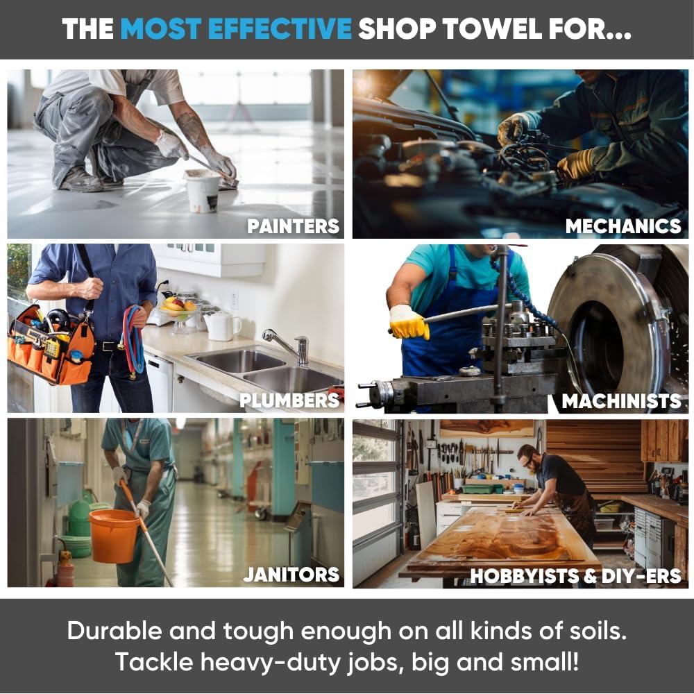 Toallas de Microfibra Negras MWipes 50 Unidades Lavables 200 GSM