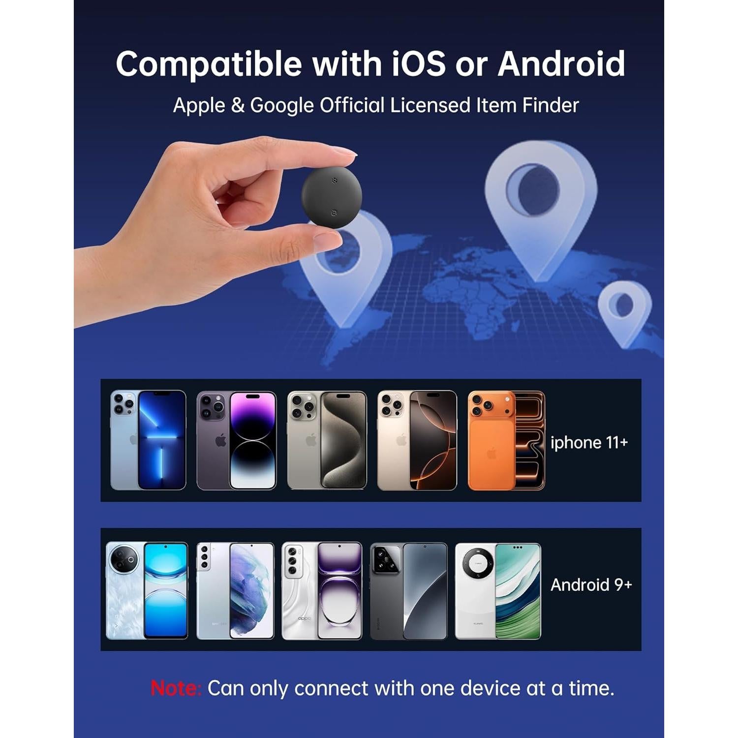 Rastreador Bluetooth Gudluky para llaves y mascotas - iOS/Android